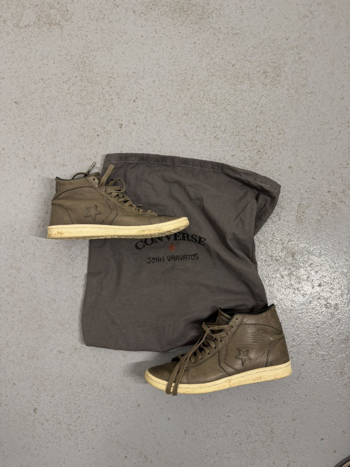 Converse × John Varvatos John Varvatos x Converse Aged High Top Sneakers Size US 9.5 / EU 42-43 - 2 Thumbnail