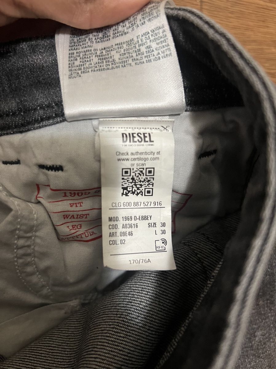 Diesel Diesel 1969 D-EBBEY Size 30" / US 8 / IT 44 - 7 Thumbnail
