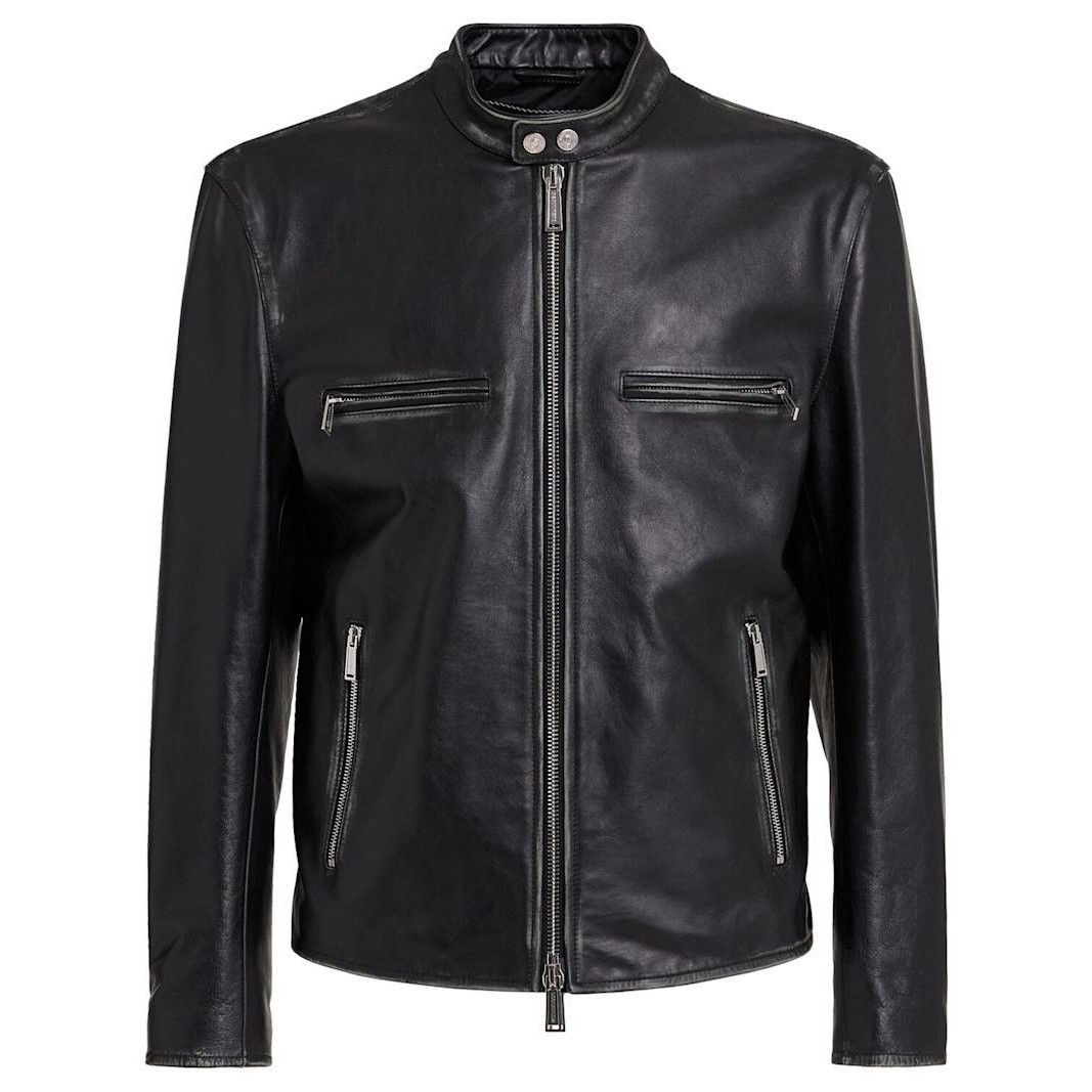 Dsquared2 DSQUARED2 Bad Boy Black Leather Biker Jacket New & Authentic Size US XL / EU 56 / 4 - 1 Thumbnail