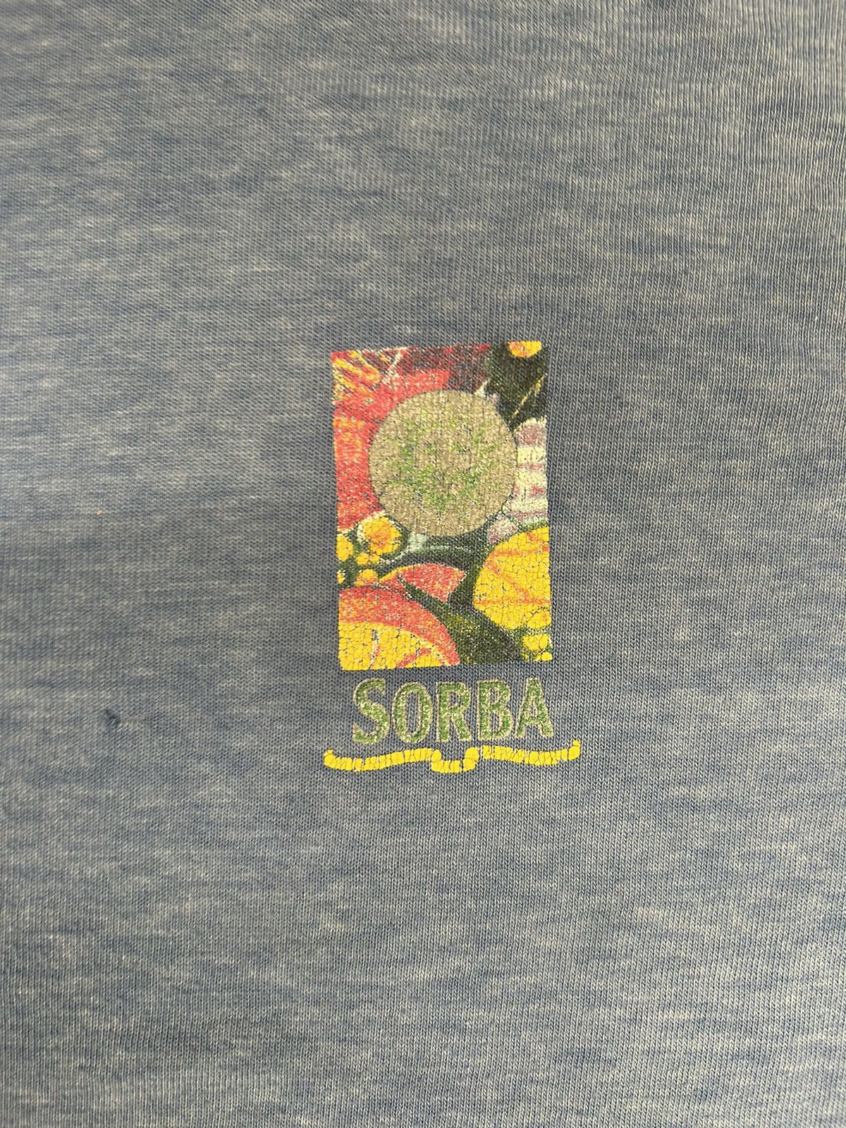 Other Vintage 90s Y2K Essential Sorba Blue Faded Graphic Tee Shirt Size US XL / EU 56 / 4 - 3 Thumbnail