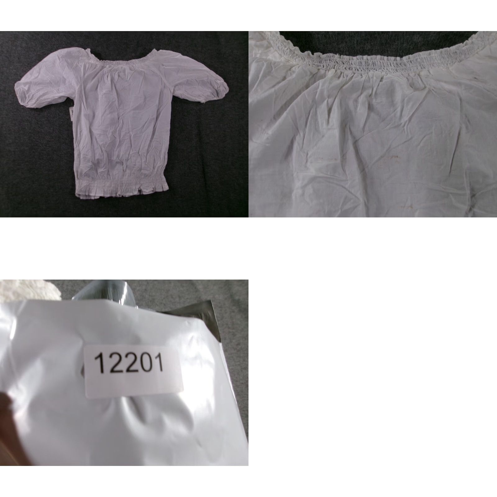 Old Navy Old Navy Blouse Women's Shirt Short Sleeve White Bohemian Peasant Round Neck Regular Fit Cotton 100% Basic Casual Workwear Top S Size S / US 4 / IT 40 - 9 Thumbnail