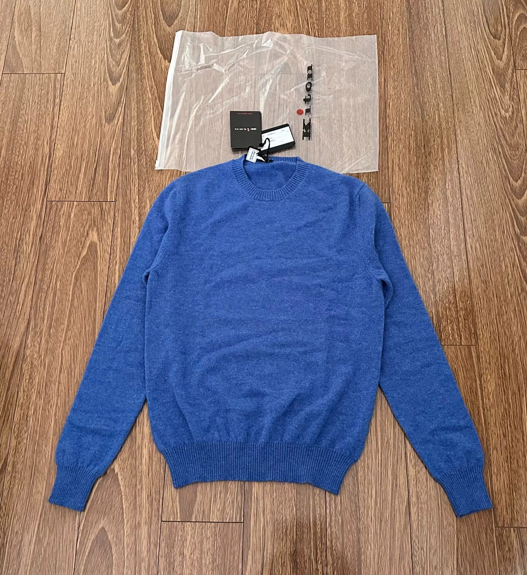 Kiton KITON cashmere sweater in blue color Size US M / EU 48-50 / 2 - 1 Thumbnail
