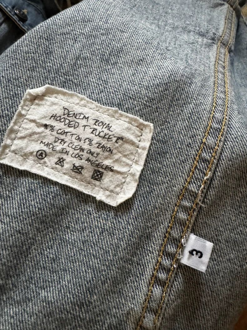 Greg Lauren Greg Lauren Denim Hooded Jacket 2504-Nextarrow Size US L / EU 52-54 / 3 - 3 Thumbnail