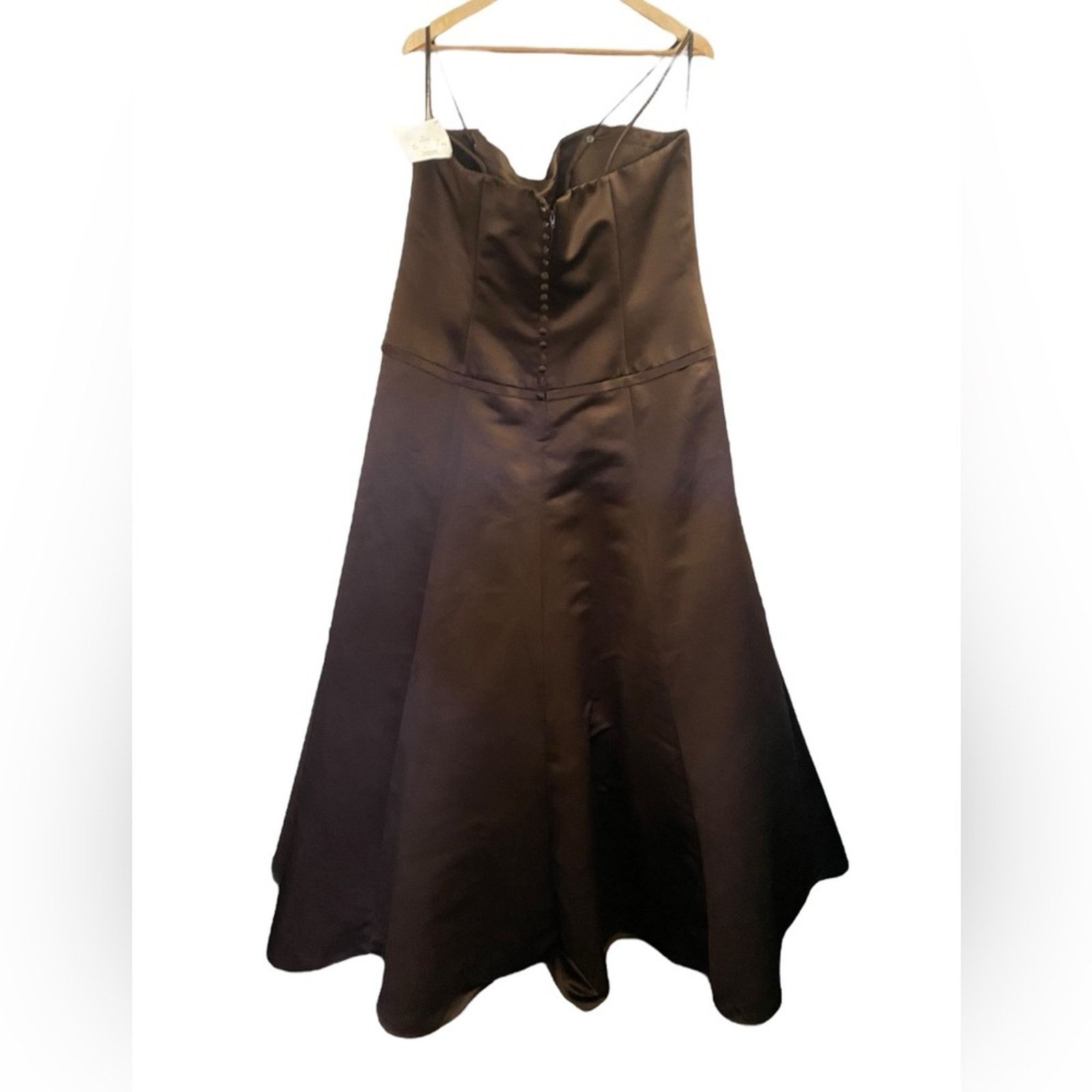 Other WTOO Watters Brown Strapless Formal Gown 20 Size 3XL / US 20-22 - 1 Thumbnail