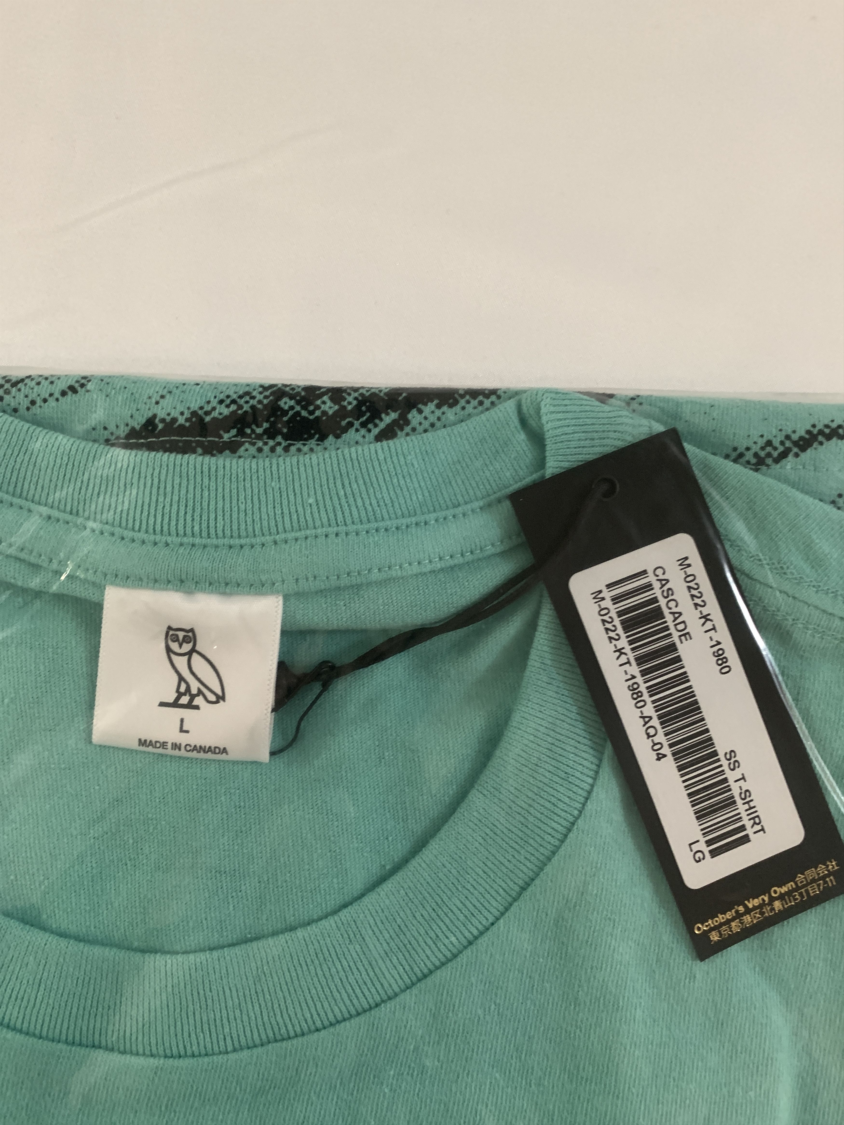 Drake *RARE* OVO CHERUB CUPID OWL T-SHIRT TEE TEAL Size US L / EU 52-54 / 3 - 8 Thumbnail