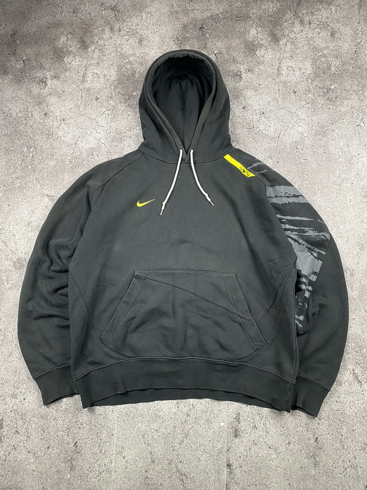 Nike × Vintage Y2K NIKE Swoosh Tonal grey Hoodie Sweatshirt Size US L / EU 52-54 / 3 - 1 Thumbnail