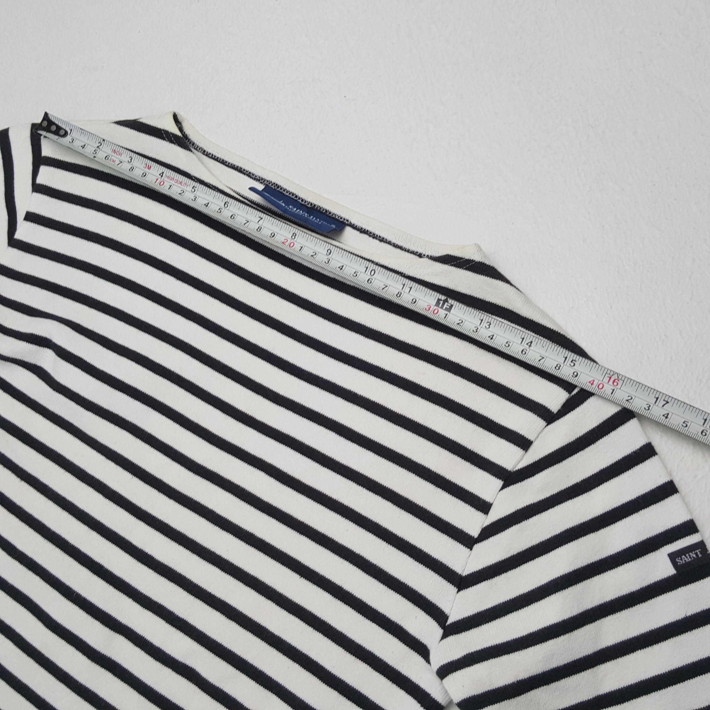 Saint James × Vintage SAINT JAMES Stripes Design Style Tshirt Size S / US 4 / IT 40 - 4 Thumbnail