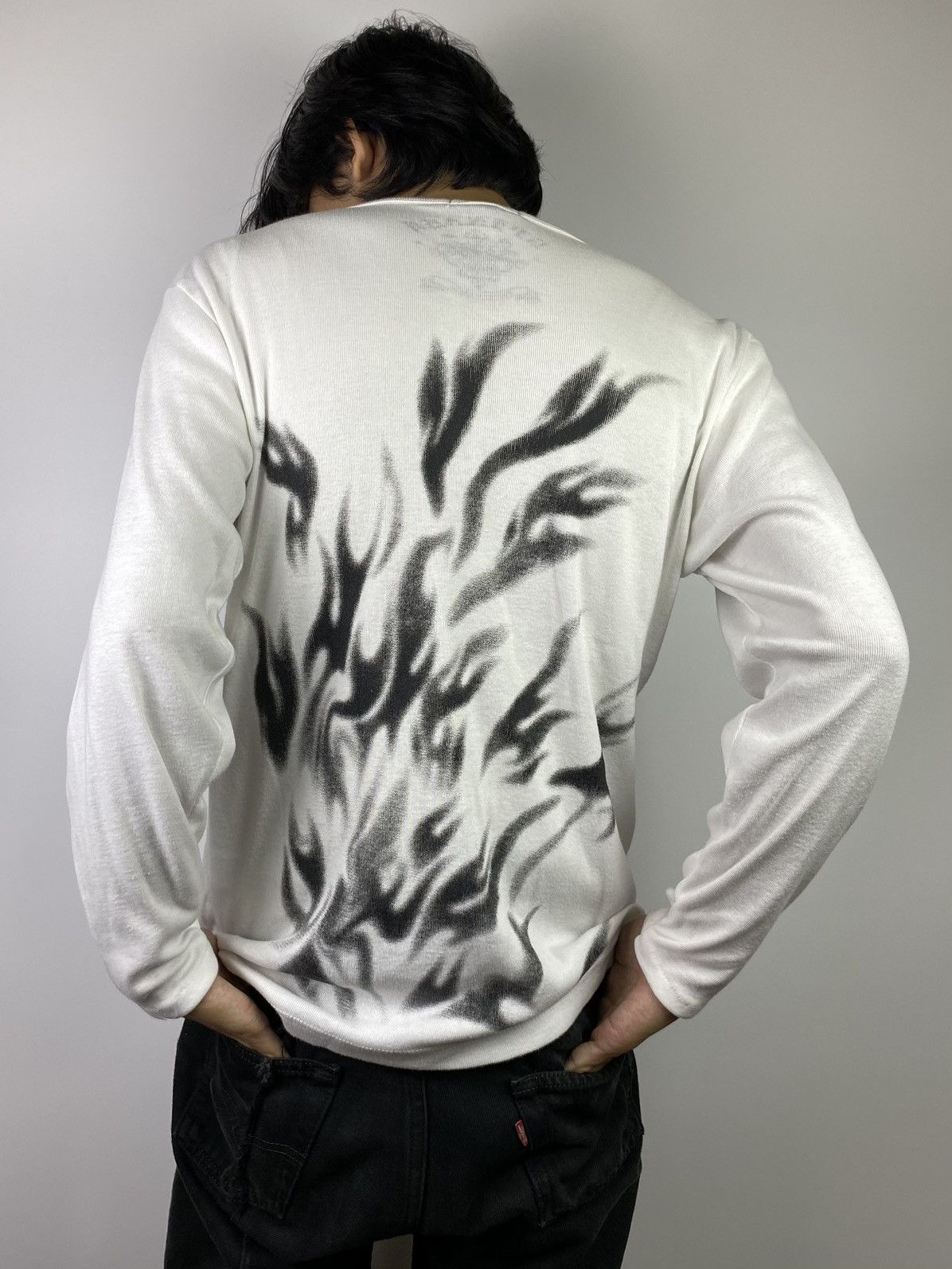 If Six Was Nine × Japanese Brand × Le Grande Bleu (L.G.B.) 2000s Spinash smoke poem longsleeve ifsixwasnine style Size US L / EU 52-54 / 3 - 7 Thumbnail