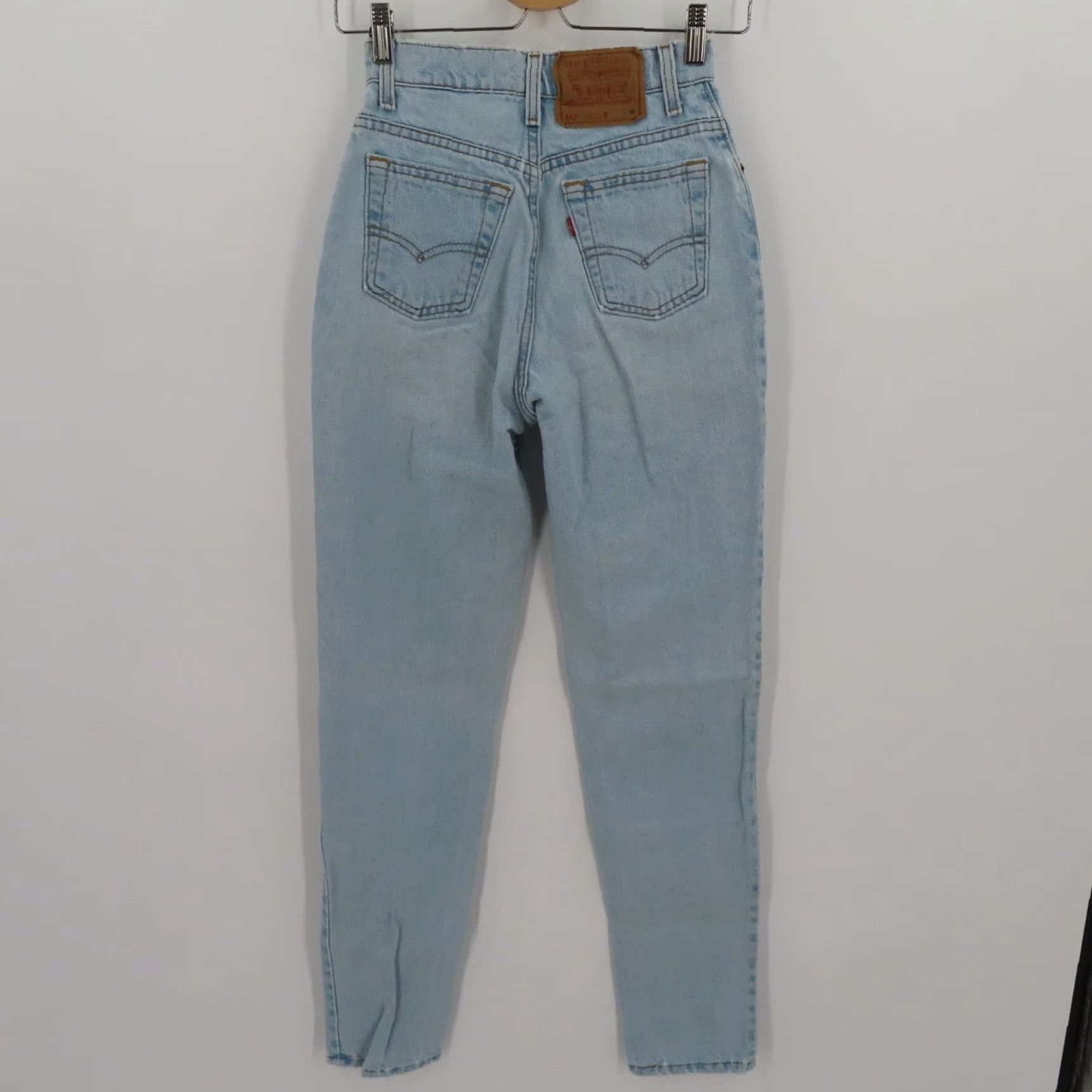 Levi's VTG Levi's 512 Jeans Slim Tapered 3 Juniors Light Blue Wash Denim 90s Women Size 26" / US 2 / IT 38 - 5 Thumbnail