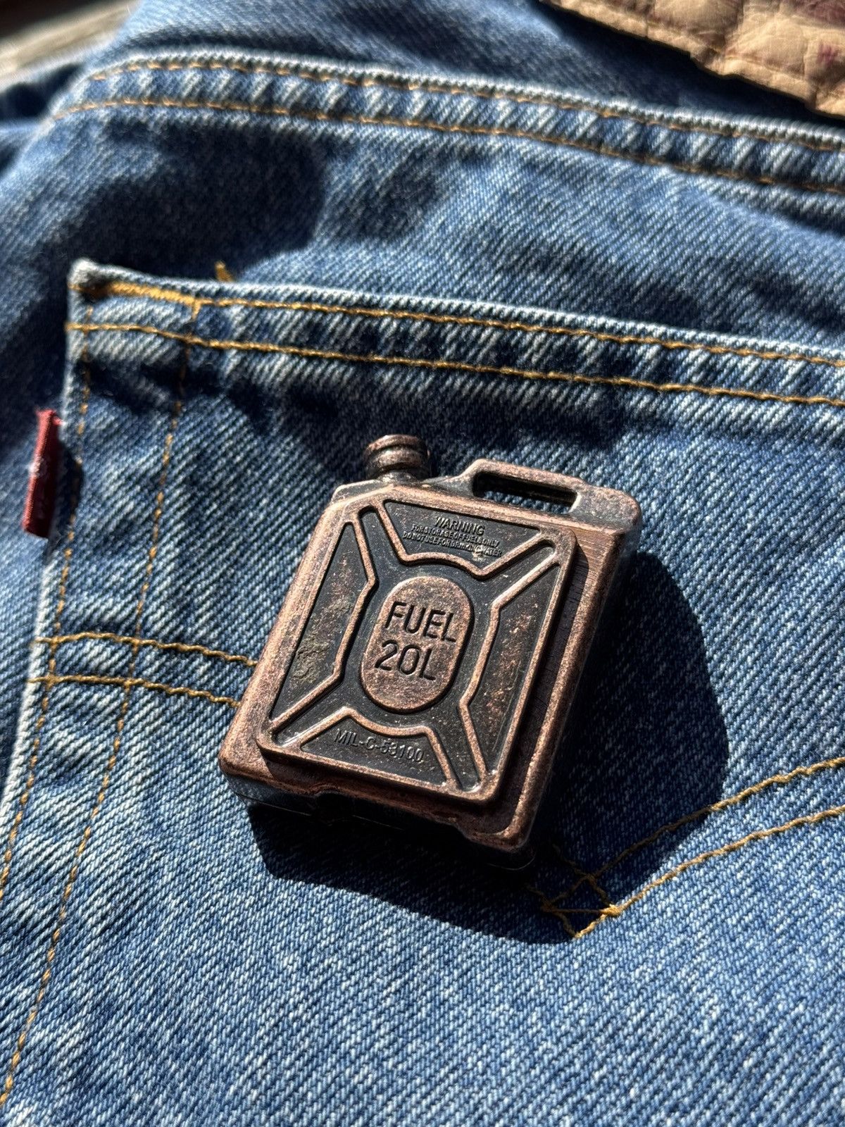 Vintage 🛞Brown Vintage Cigar Lighter canister fuel, WORK Size ONE SIZE - 1 Thumbnail