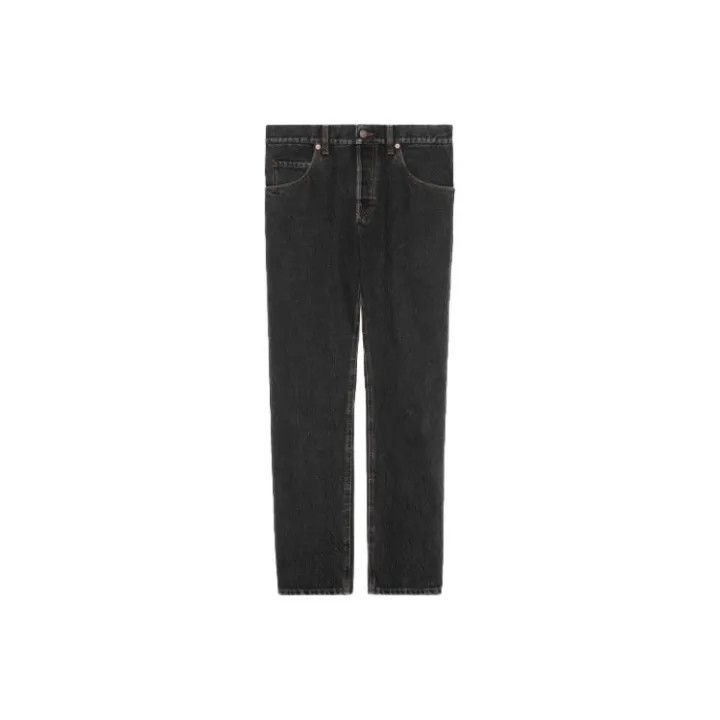 Gucci Gucci Gucci Black Tapered Denim Pants for Men -2506 Size US 32 / EU 48 - 1 Thumbnail
