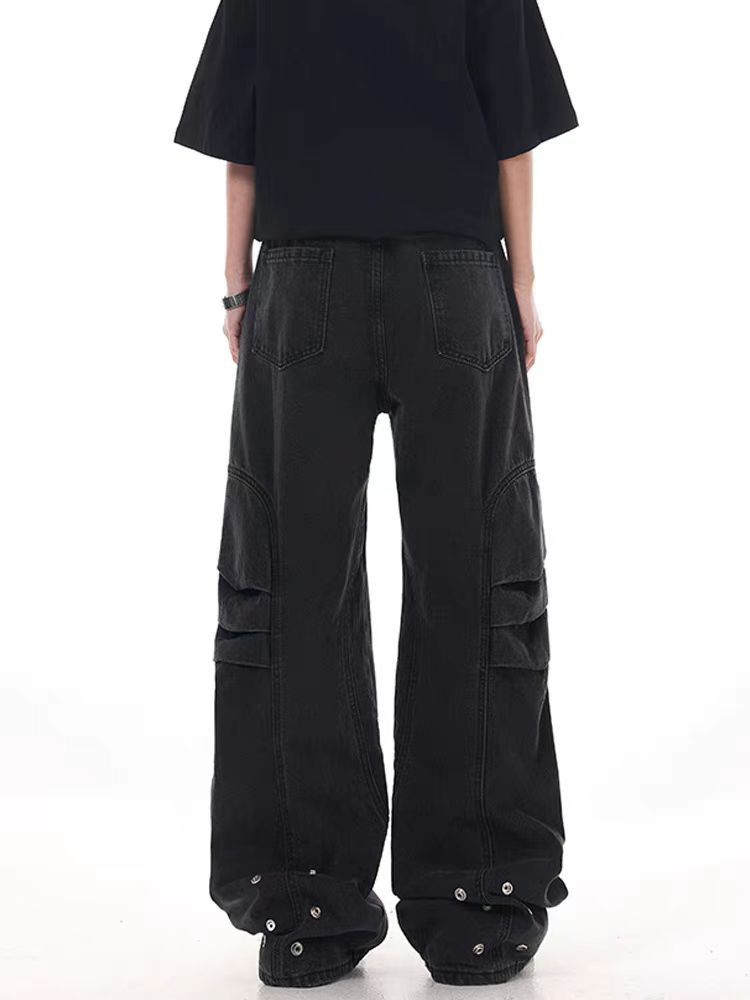 Japanese Brand × Jean Street wash baggy straight leg casual jeans Size US 28 / EU 44 - 5 Thumbnail