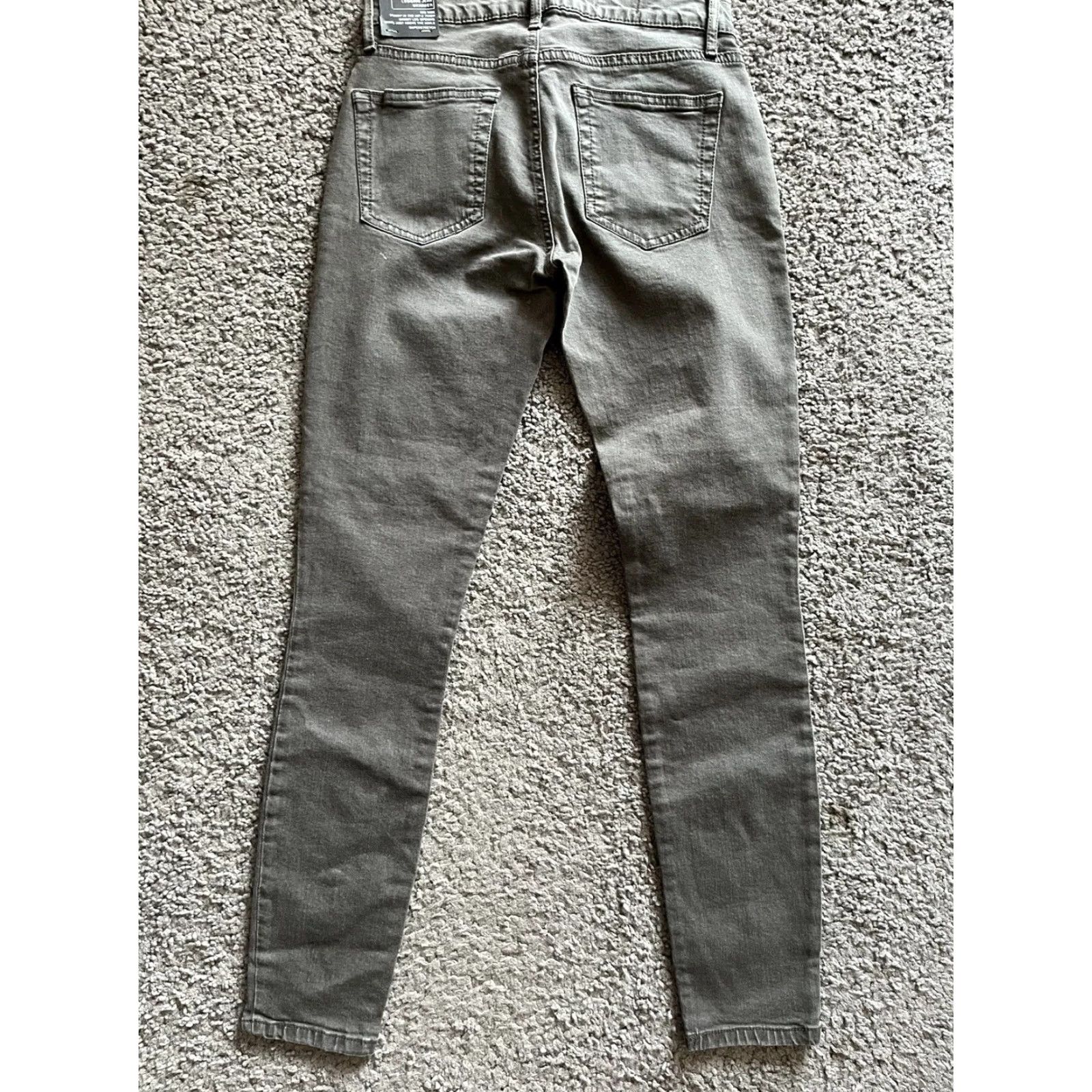 Gap GAP Jeans Womens Skinny Jeans 24 Mid Rise Gray Denim Ankle Zip Legging Stretch Authentic 1969 Womens Size 42" / US 20 - 3 Thumbnail