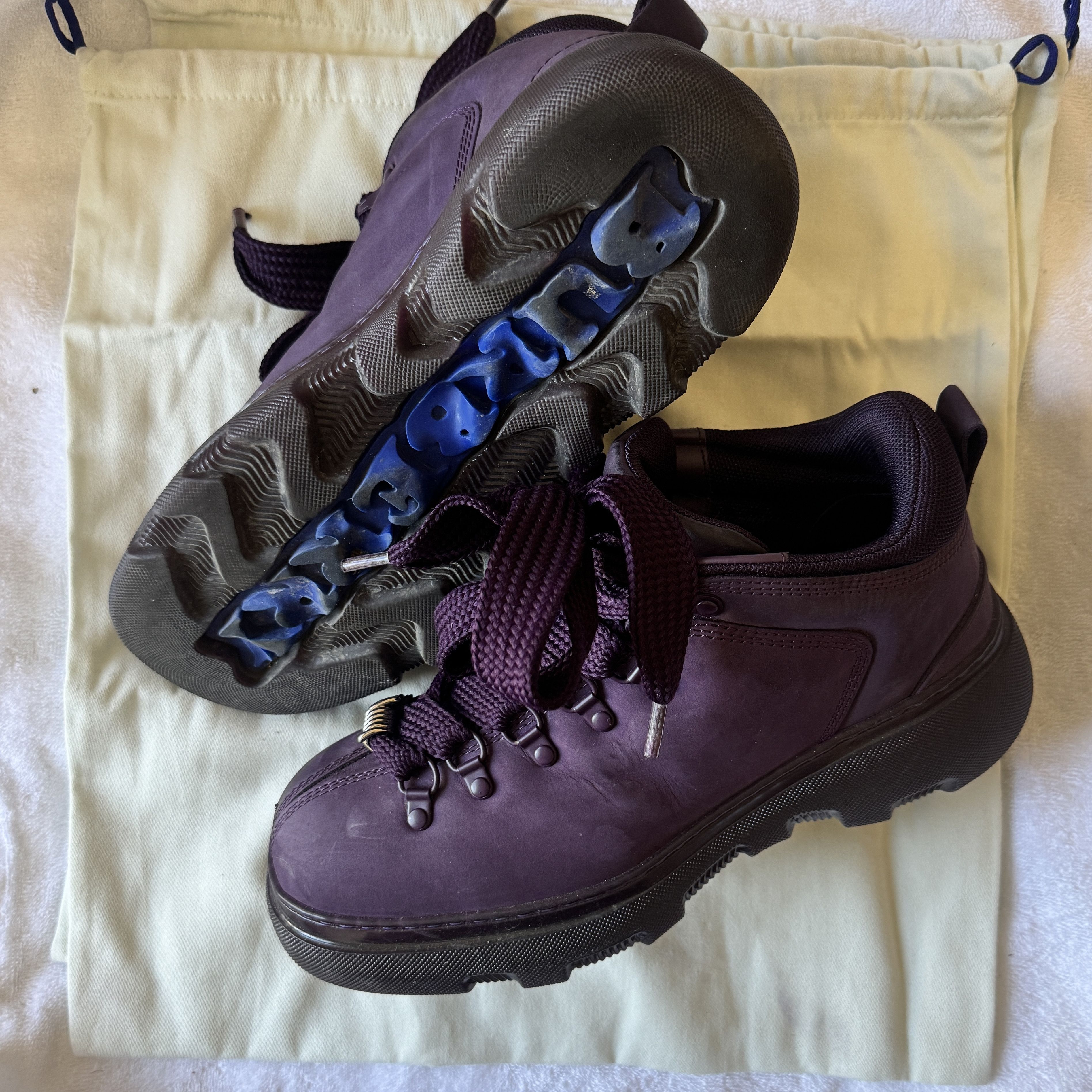 Burberry Burberry Nubuck Trek hiking Boots Purple Size US 8.5 / EU 41-42 - 11 Thumbnail