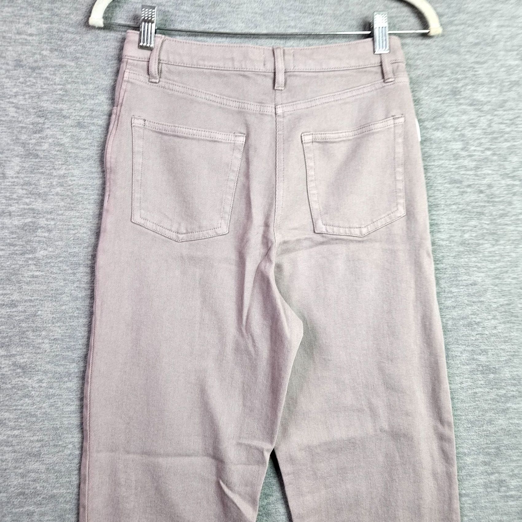 Aritzia Aritzia Wilfred The Melina Gull Grey High Waist Straight Leg Jeans Size 4, Denim, 5-Pocket, Button Zip, Regular Fit, Cotton/Spandex, Womens Size 27" / US 4 / IT 40 - 5 Thumbnail