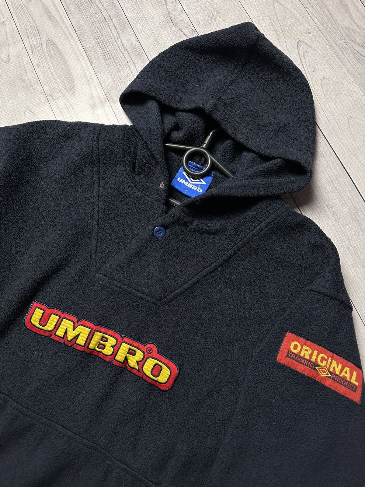 Umbro × Vintage Vintage Umbro fleece hoodie pro training big logo size S Size US S / EU 44-46 / 1 - 4 Thumbnail