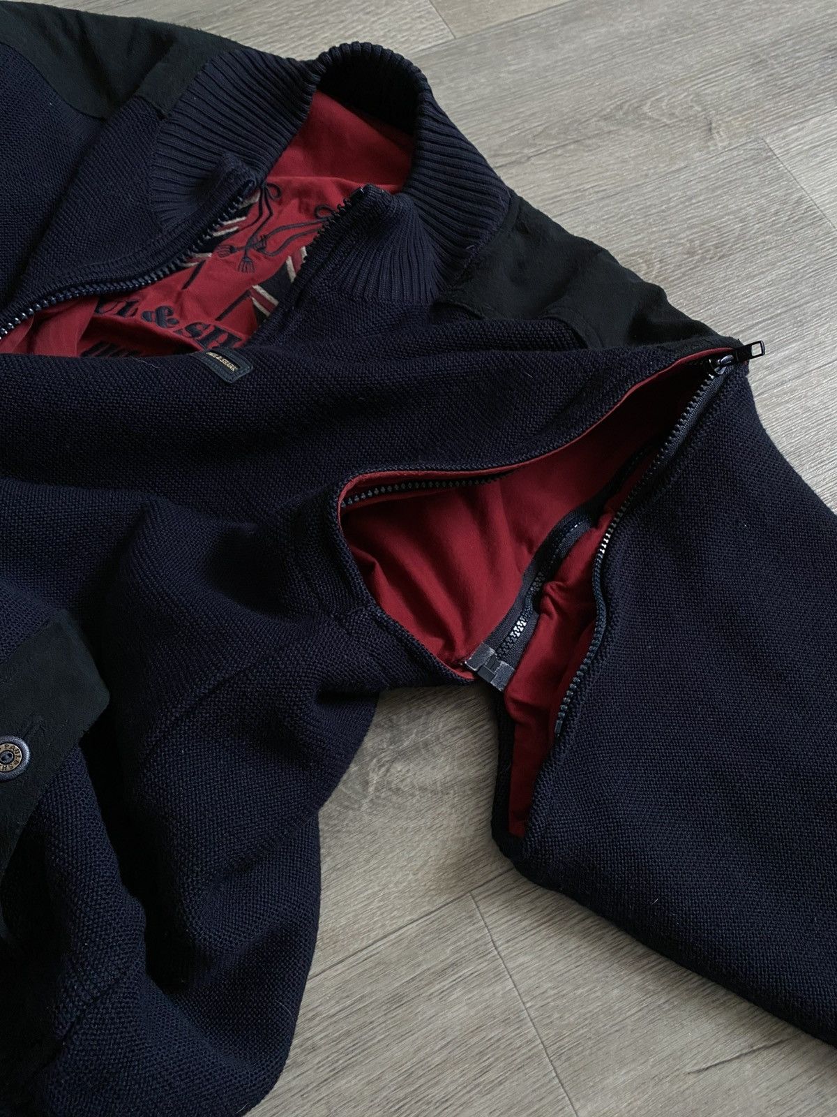 Paul & Shark 🫧PAUL&SHARK Embroidered Logo British Flag Reversible Bomber Size US XL / EU 56 / 4 - 21 Thumbnail