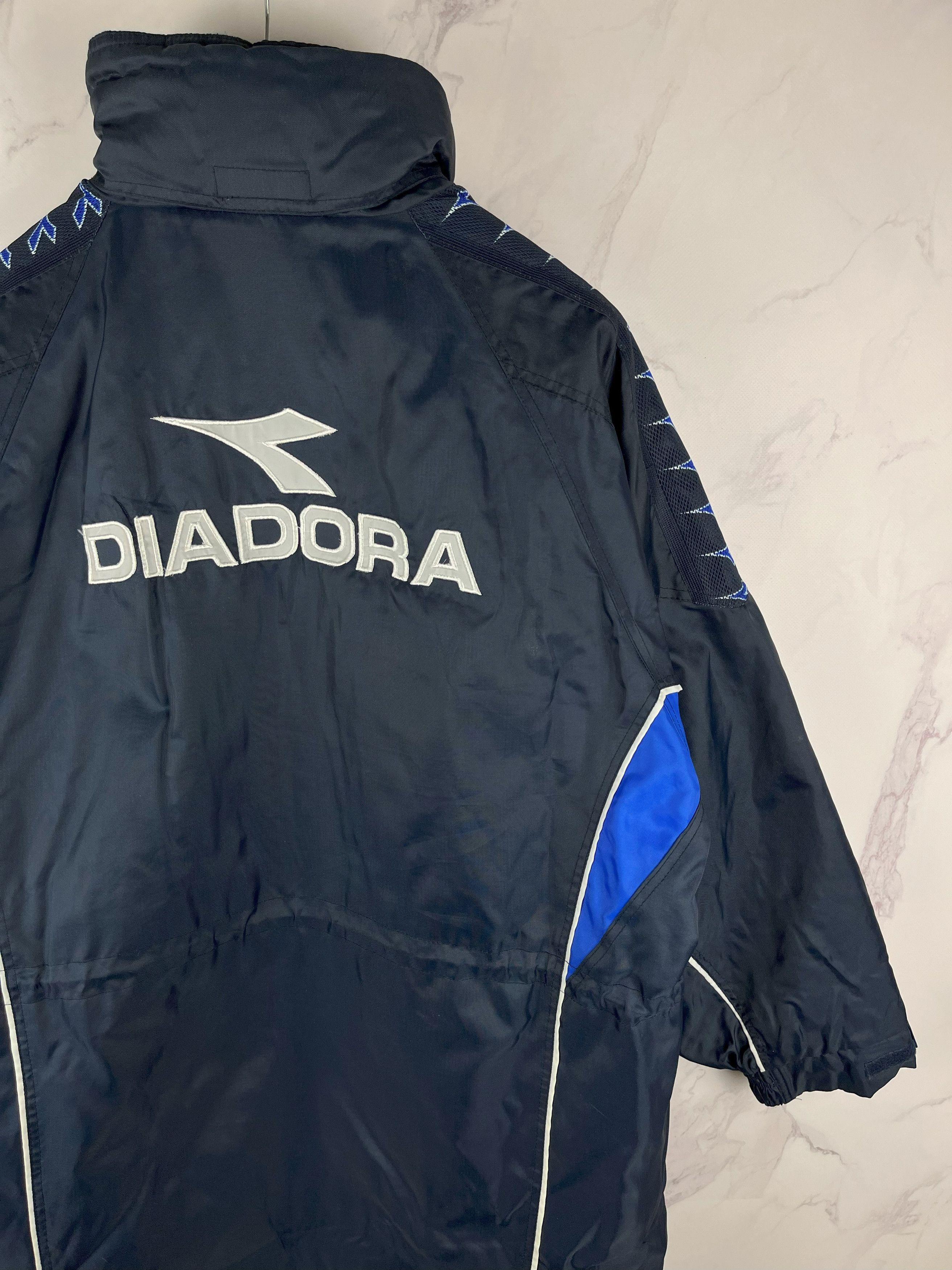 Diadora Vintage Diadora Italy FIGC Long Jacket Big Logo Size M Size US M / EU 48-50 / 2 - 4 Thumbnail