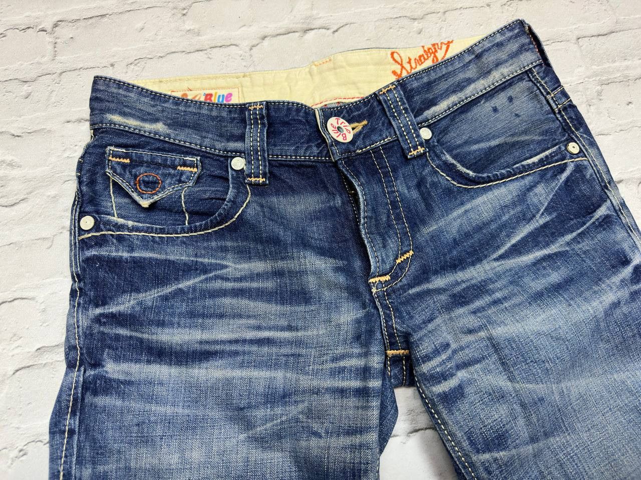 Edwin × Japanese Brand Edwin 503 Blue Trip Medium Mens Jeans Size US 32 / EU 48 - 4 Thumbnail
