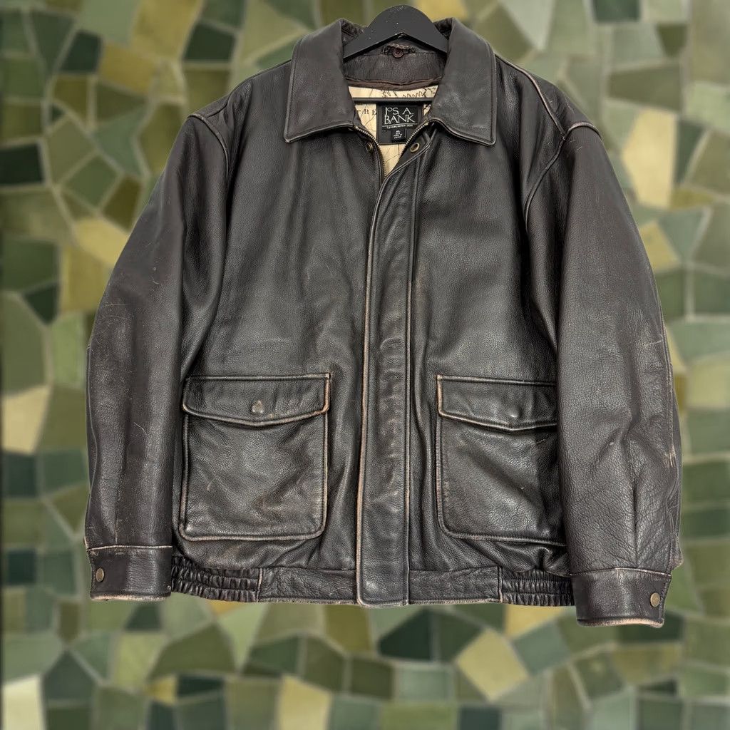 And A - ビンテージ新品アンドエー❋ジャケット Adidas × Vintage Originals A-15 Brown Leather Jacket | Grailed