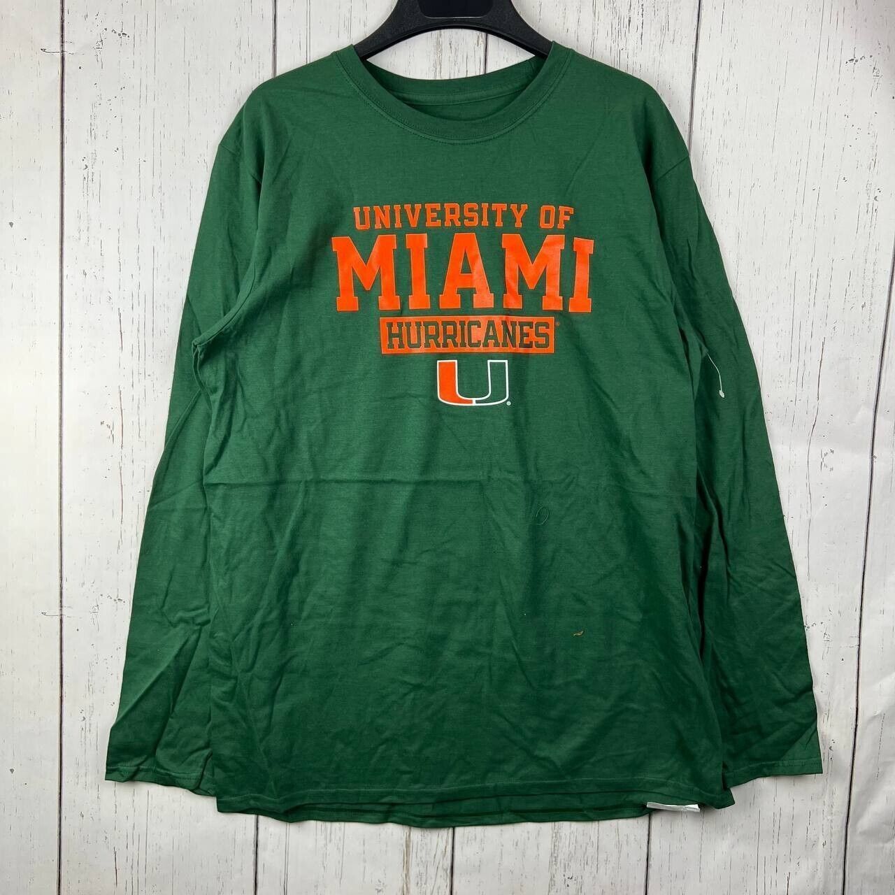 NCAA Miami Hurricanes NCAA Large Long Sleeves Sweatshirt Green Size US L / EU 52-54 / 3 - 1 Thumbnail