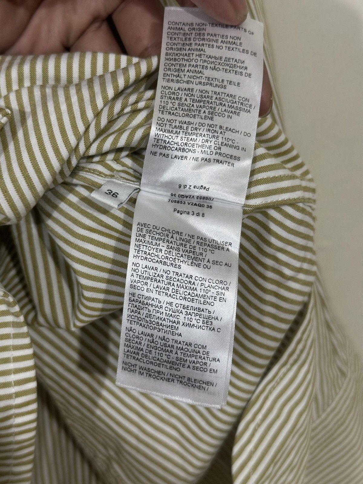 Bottega Veneta Bottega Veneta - Striped Shirt - Long Sleeve Size XS / US 0-2 / IT 36-38 - 10 Thumbnail