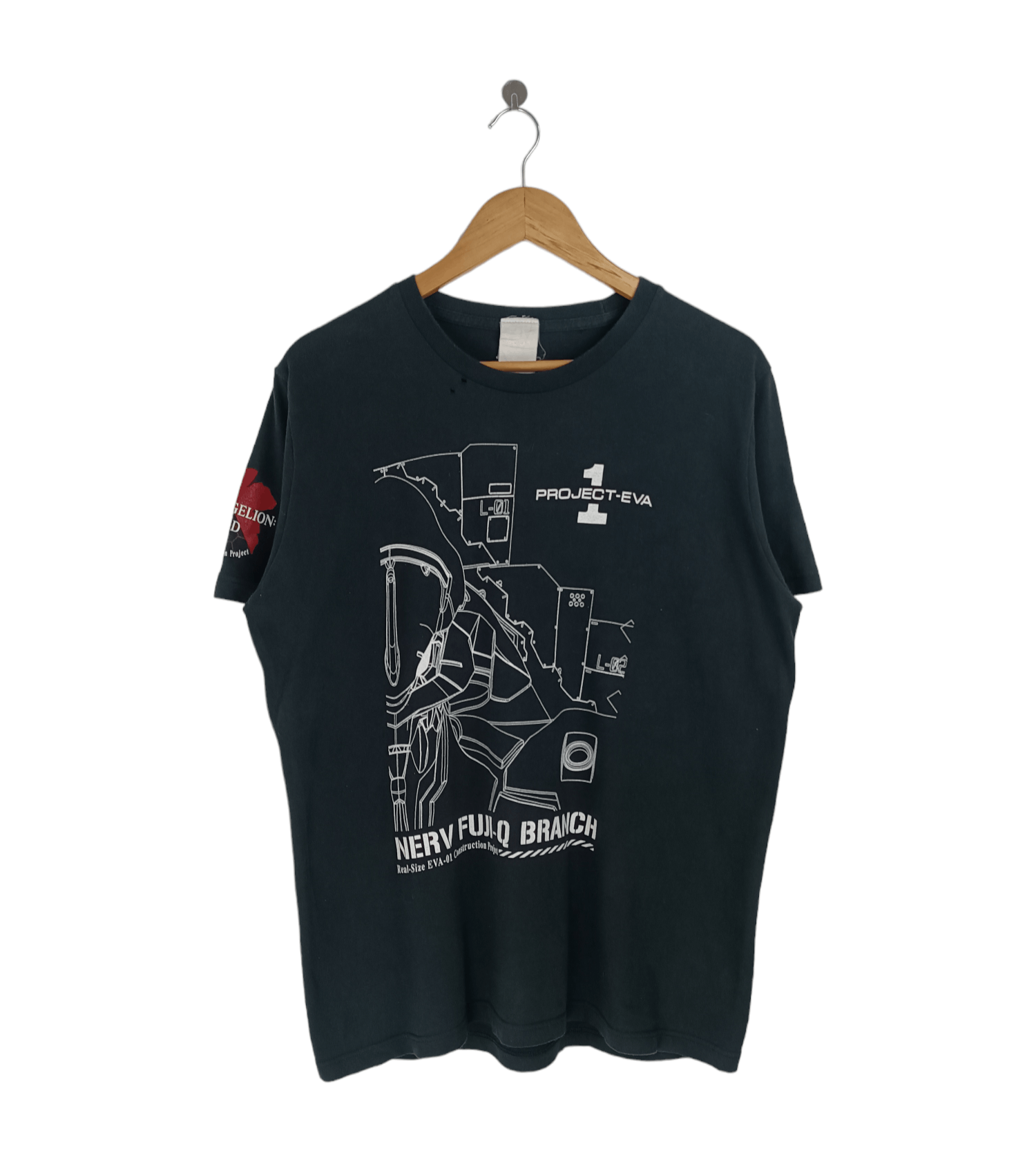 Anime VINTAGE 2000s EVANGELION FADED TEE ghost in the shell akira Size US L / EU 52-54 / 3 - 1 Thumbnail