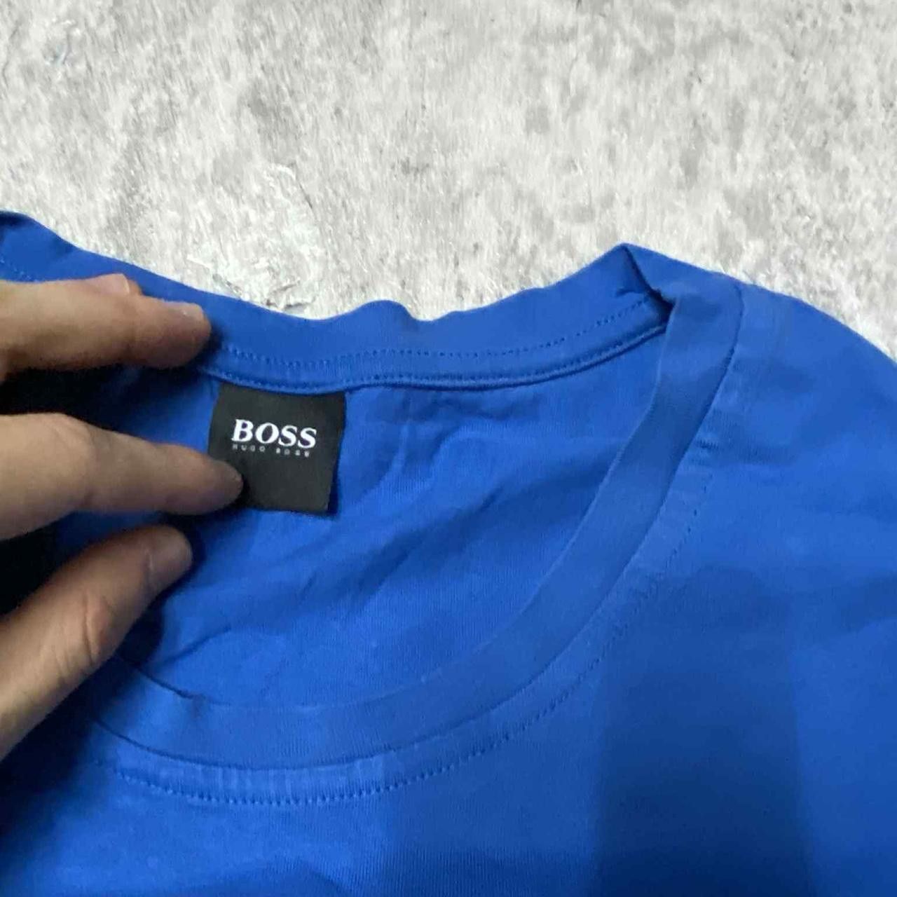 Hugo Boss Blue T-shirt vintage Size US L / EU 52-54 / 3 - 3 Thumbnail