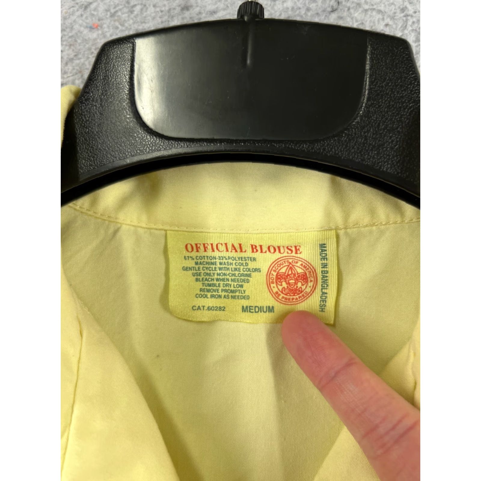 Vintage VINTAGE Boy Scouts of America Uniform Shirt Womens Medium Yellow Short Sleeve READ Size M / US 6-8 / IT 42-44 - 7 Thumbnail