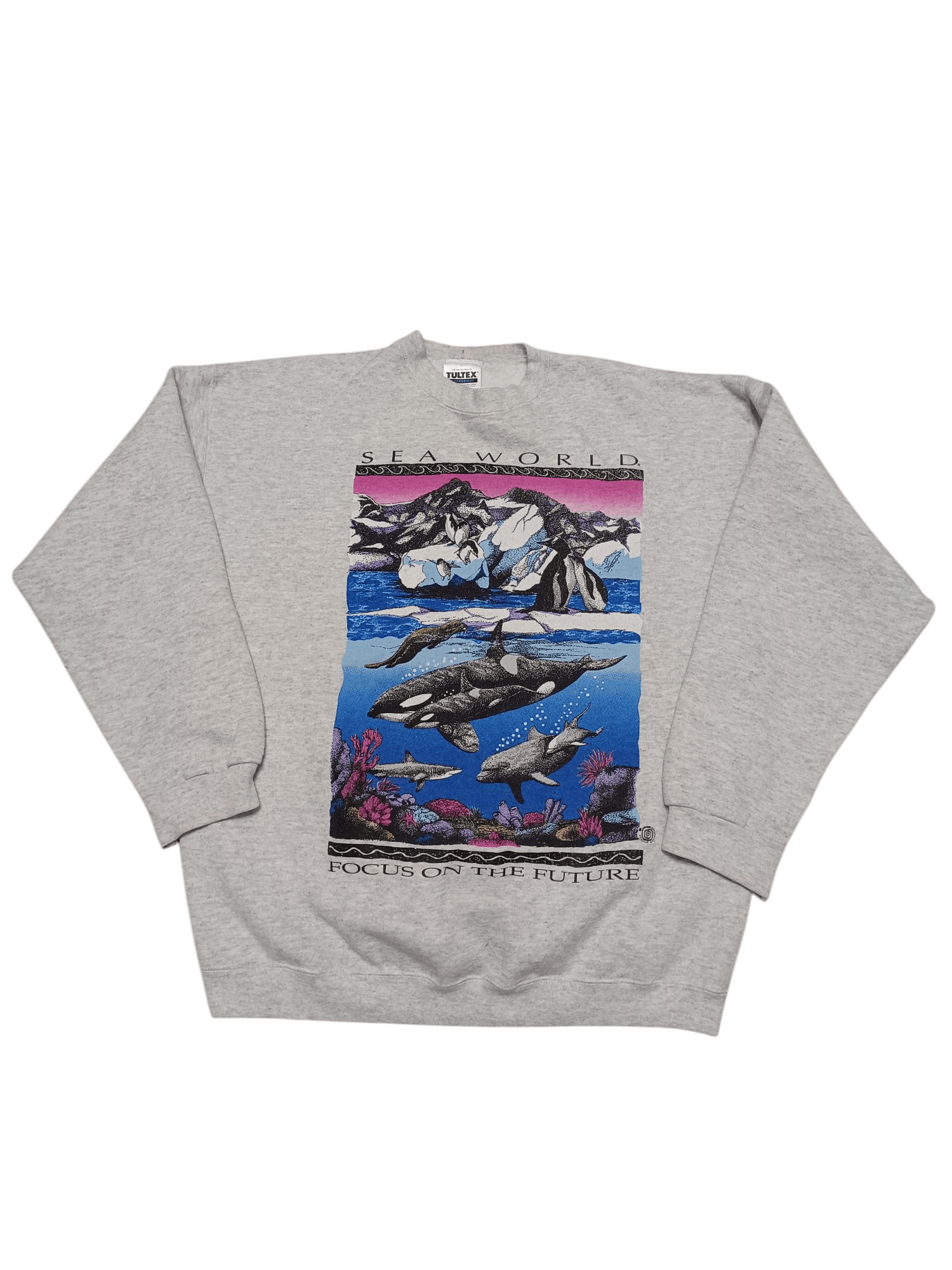 Tultex SEA WORLD VINTAGE TULTEX MADE IN USA 90S SWEATSHIRT Size US L / EU 52-54 / 3 - 1 Thumbnail