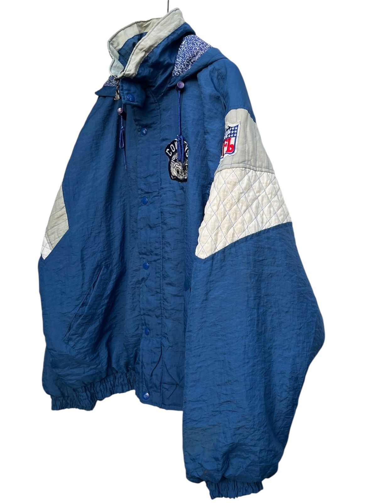 NFL Vintage Hawk Activewear Sports Dallas Cowboys Nylon Jacket Size US XL / EU 56 / 4 - 9 Thumbnail