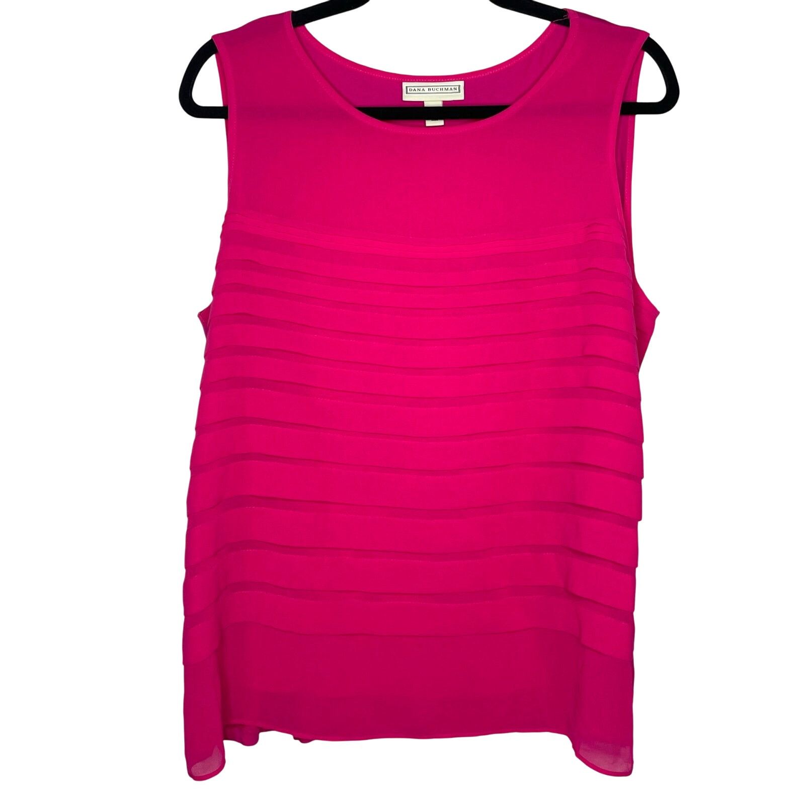 Other NWOT Dana Buchman Hot Pink Blouse Size XL / US 12-14 / IT 48-50 - 1 Thumbnail
