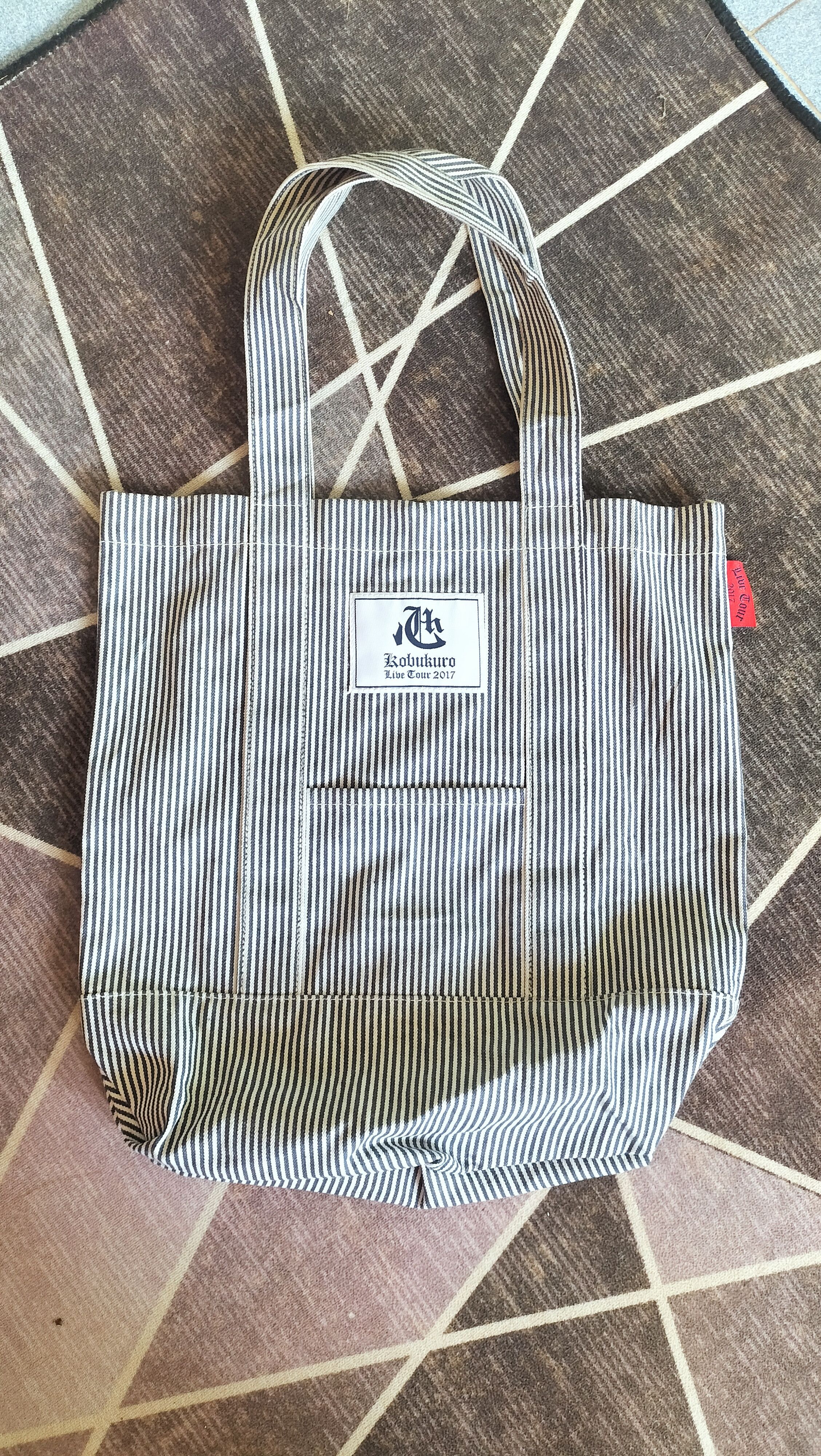 Japanese Brand Kobukuro Hickory Tote Bag Fashion Military Industrial worker Size ONE SIZE - 1 Thumbnail