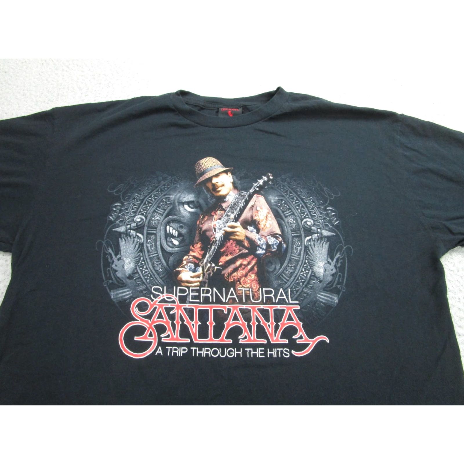 Vintage VINTAGE Santana T-Shirt Mens XL Black Graphic Print Concert Tour Supernatural Las Vegas 2010 Size US XL / EU 56 / 4 - 2 Thumbnail