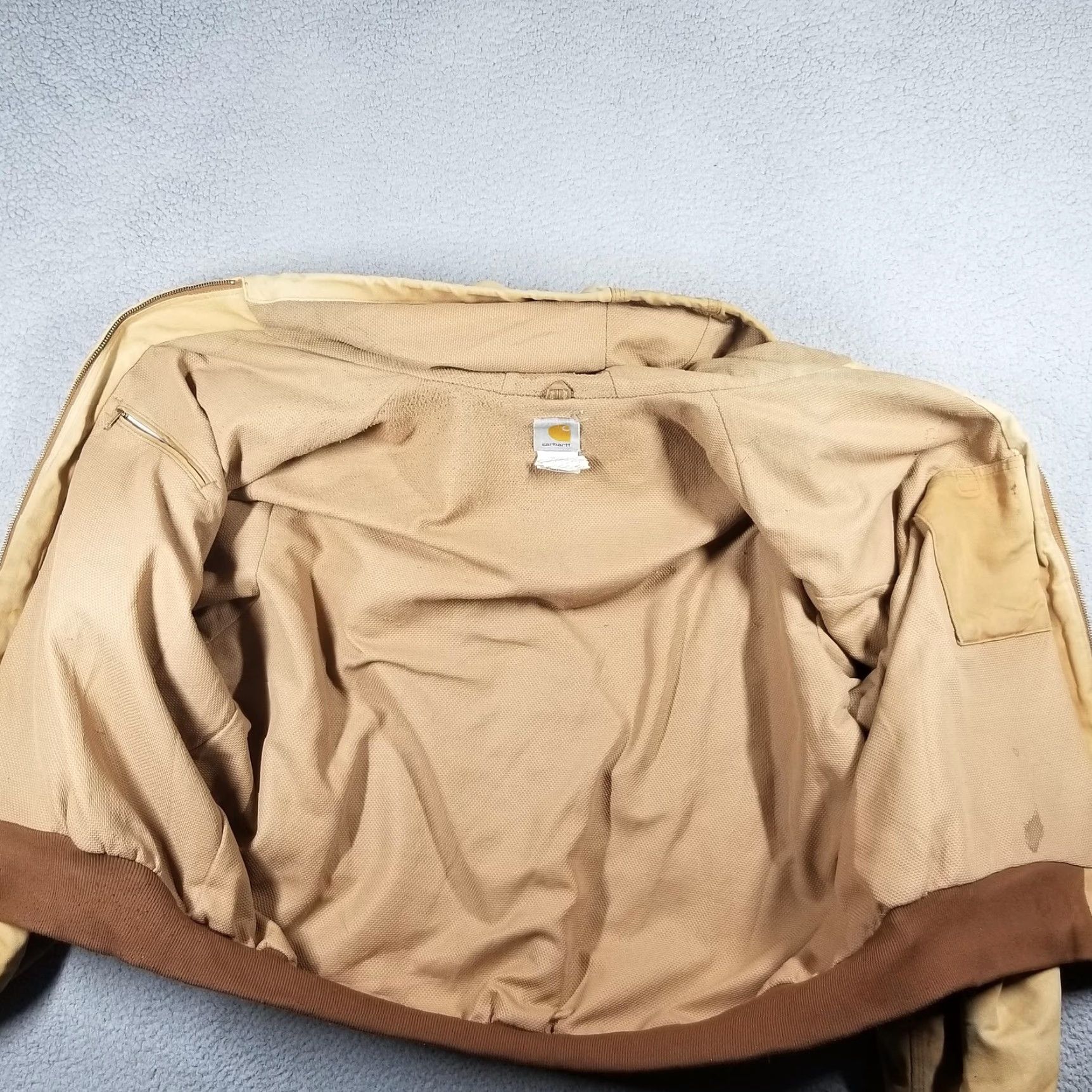 Carhartt Carhartt Jacket J131 Mens 3XL Brown Hooded Duck Canvas Work Zip Made USA Thermal Size US XXL / EU 58 / 5 - 3 Thumbnail