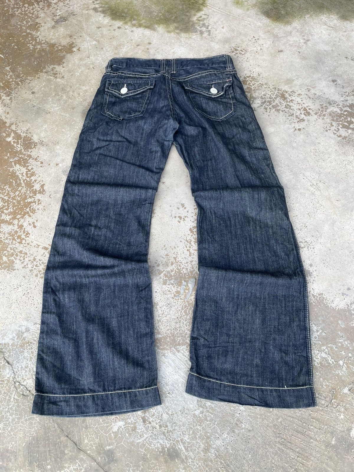 If Six Was Nine Vintage Japanese Flared Jeans Size US 31 - 2 Thumbnail