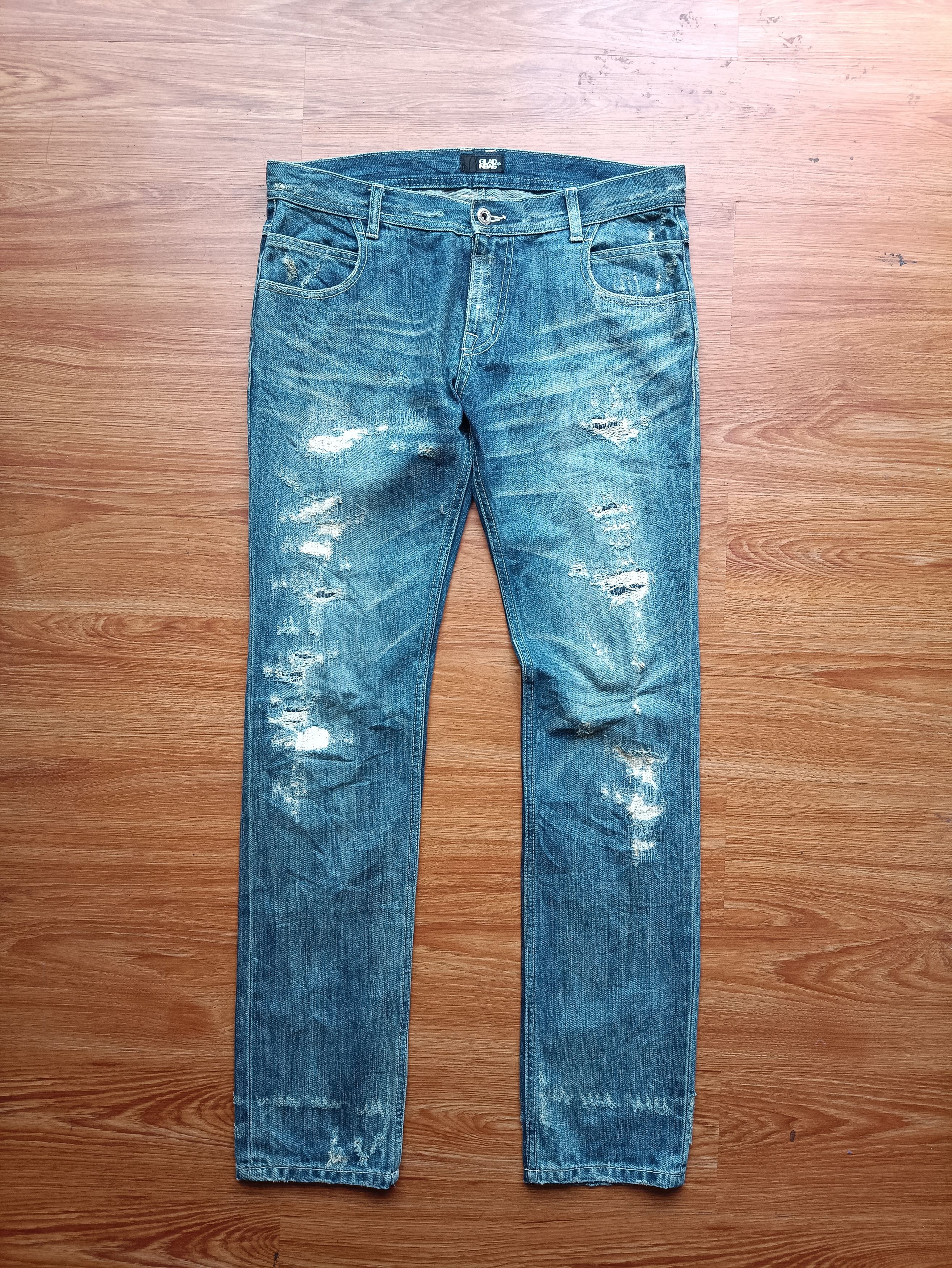 If Six Was Nine × Japanese Brand Gland news boro denim Size US 30 / EU 46 - 1 Thumbnail
