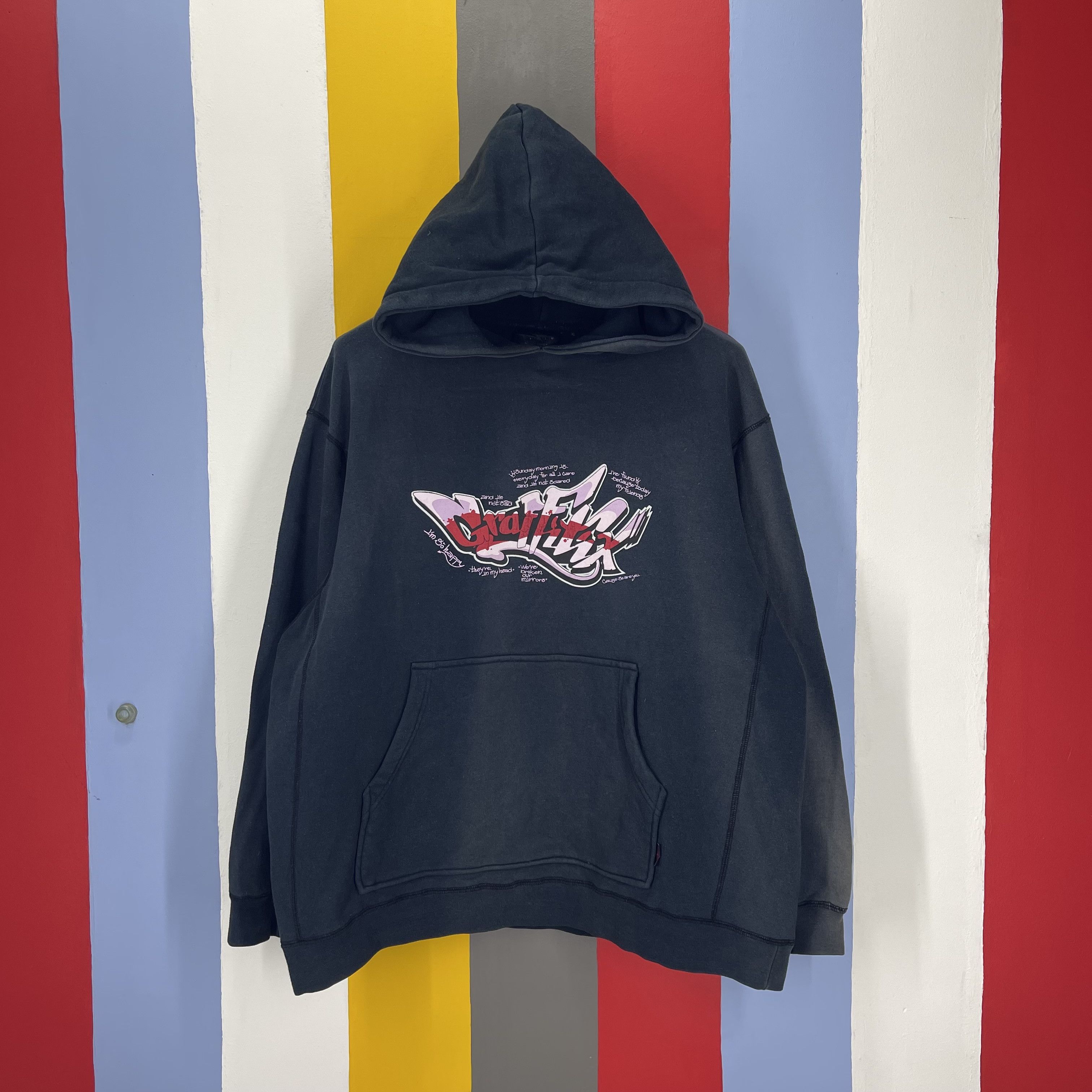 Streetwear Letter Graffiti Hoodie