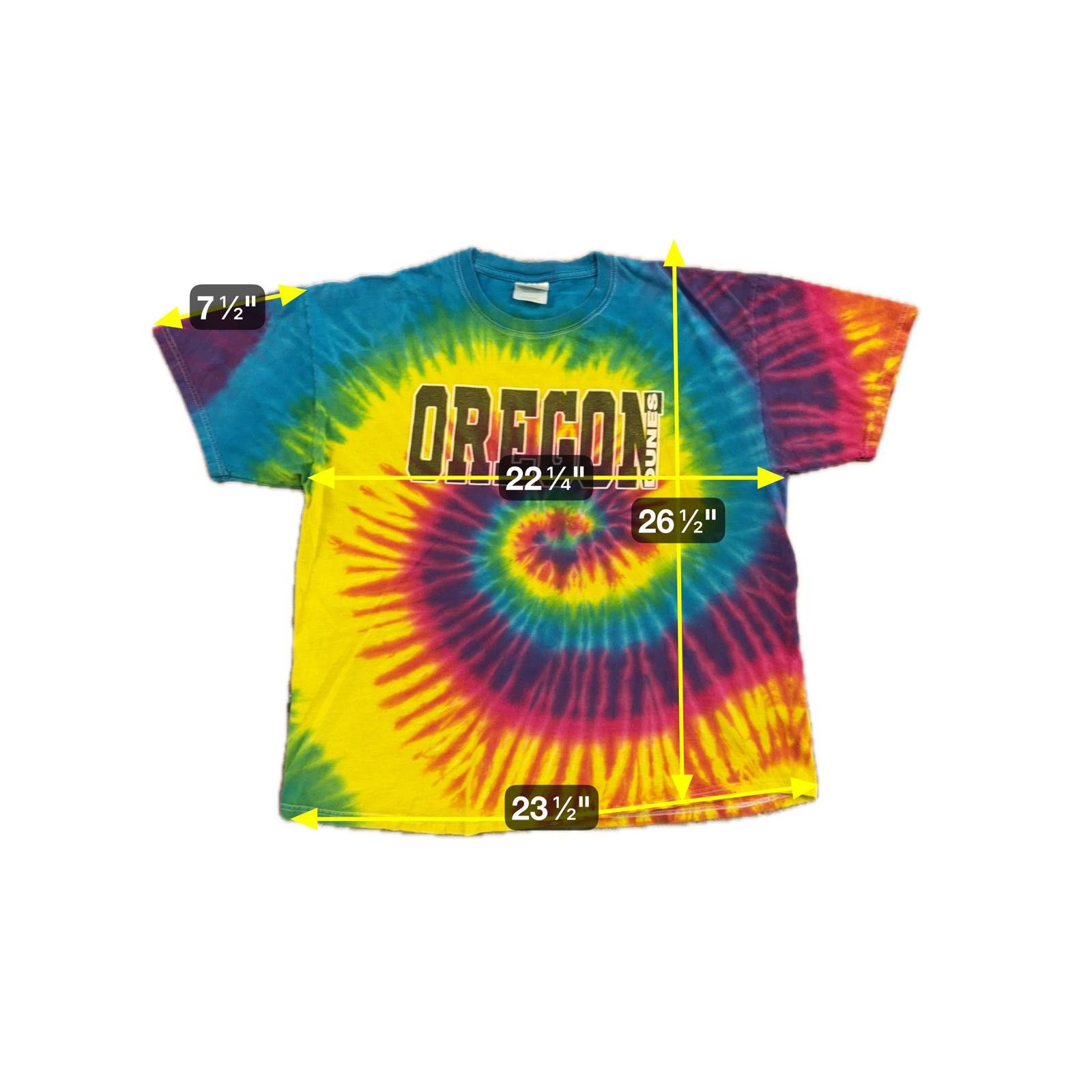Hanes Vtg Hanes Heavyweight Tie-Dye Oregon Dunes T-Shirt - XL Size US XL / EU 56 / 4 - 6 Thumbnail