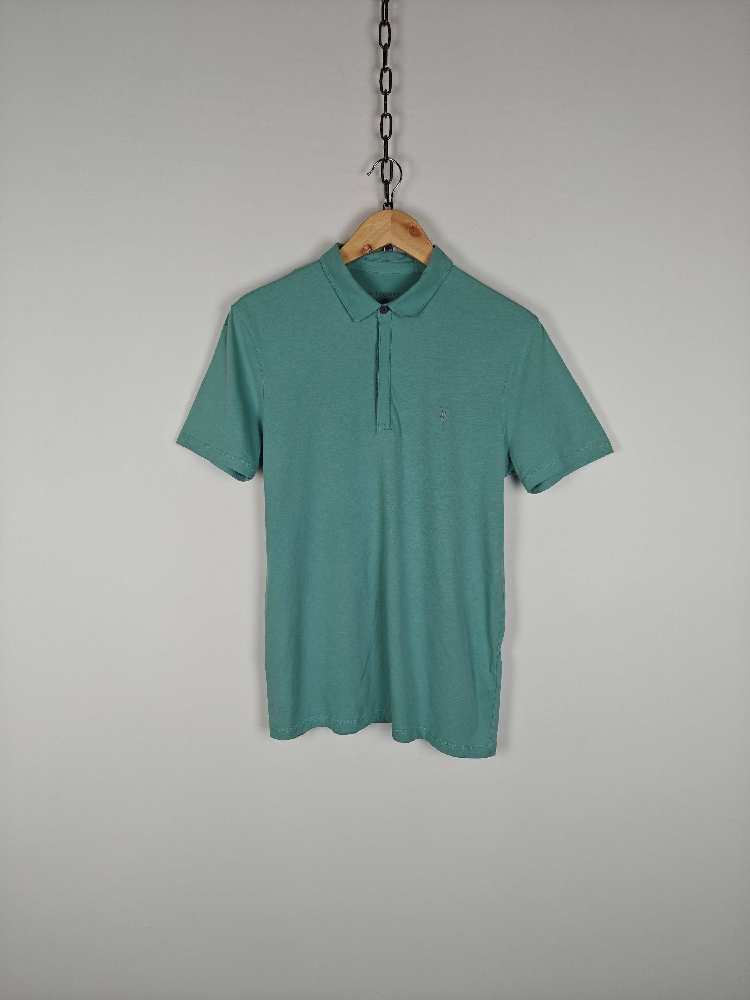 Allsaints Allsaints Polo T-Shirt Brace SS Turquoise Blue size S Size US S / EU 44-46 / 1 - 1 Thumbnail