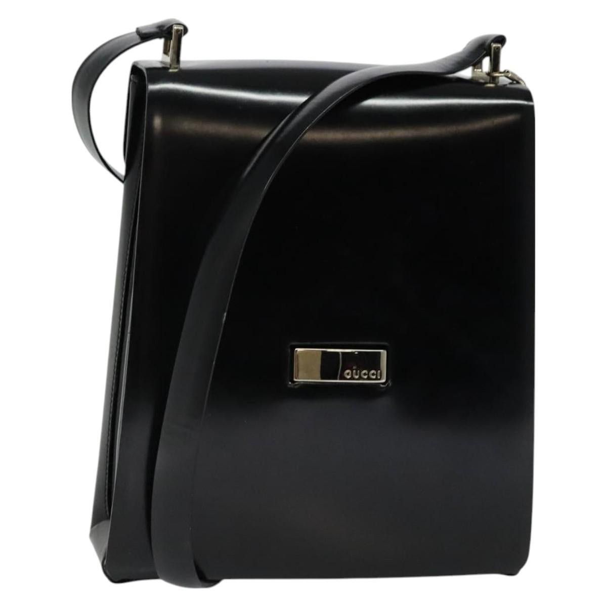 Gucci × Tom Ford Gucci Black Enamel G Logo Shoulder Bag | Grailed