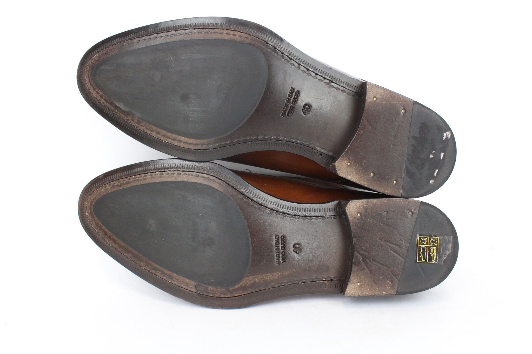 Suitsupply EU40 Mid-Brown Leather Derby Shoes 67798 Size US 7 / EU 40 - 7 Thumbnail