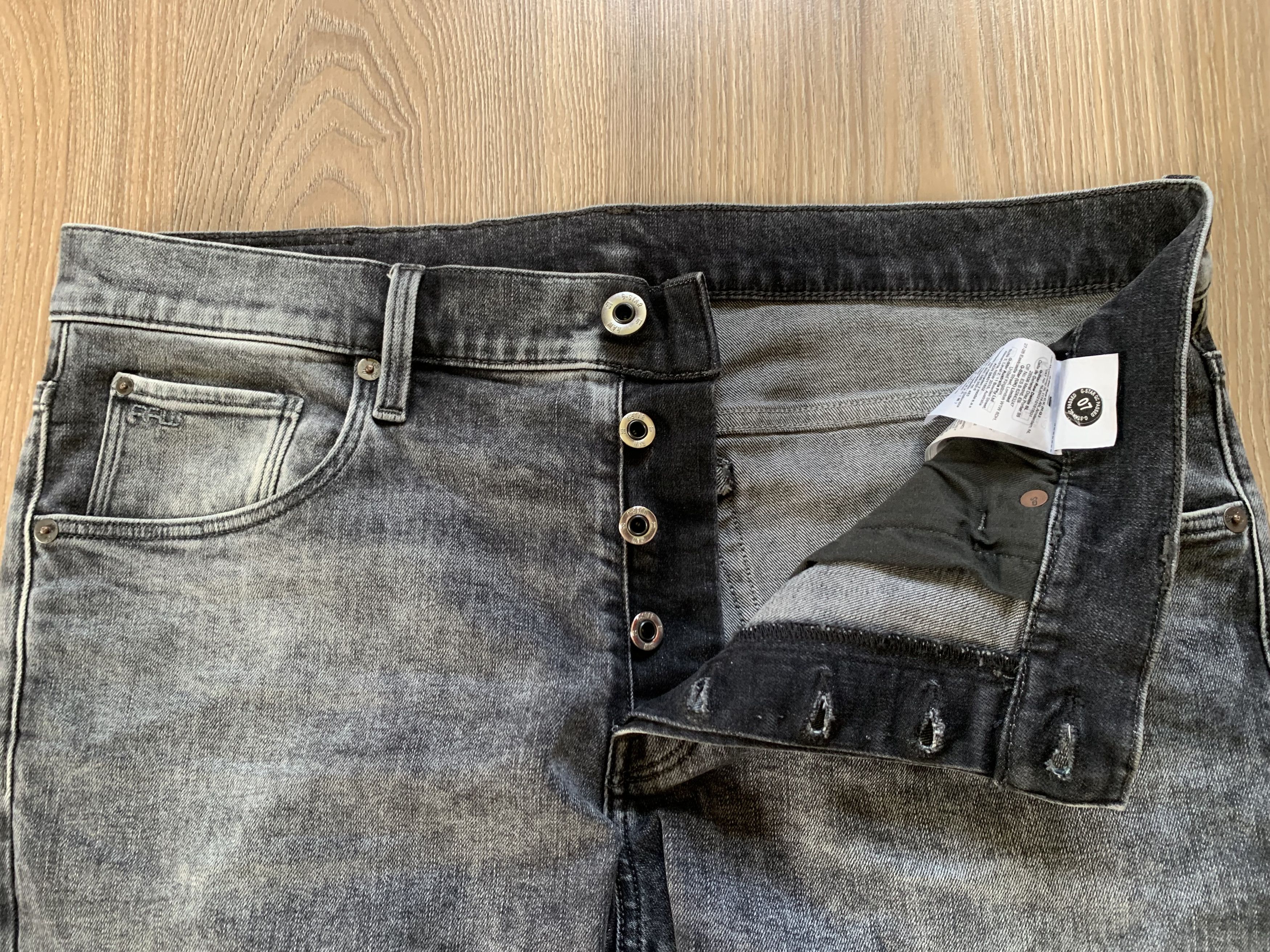 G-Star G-Star Raw 3301 Regular Tapered Grey Jeans Size US 36 / EU 52 - 5 Thumbnail