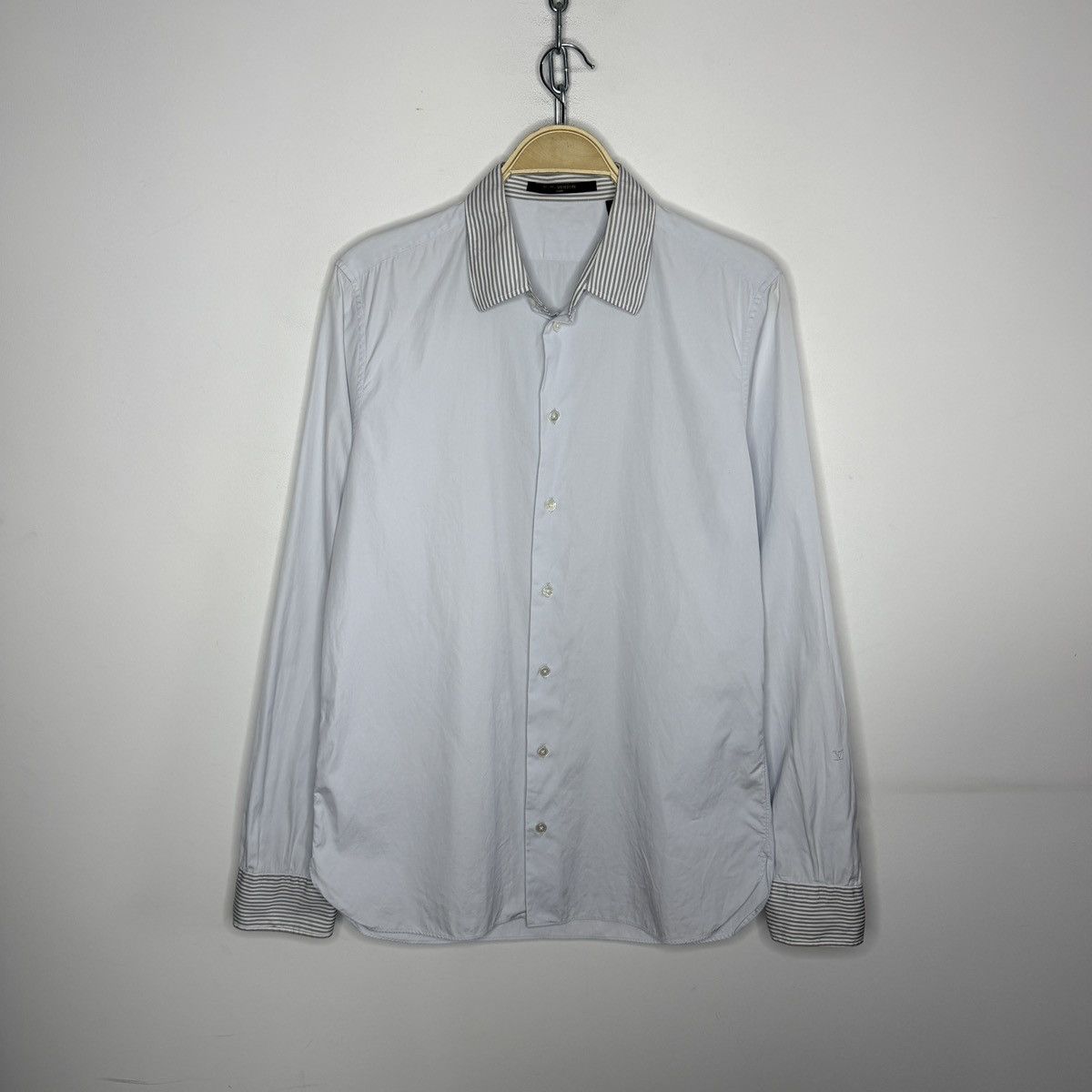 Louis Vuitton Louis Vuitton Classic Luxury Light Blue Shirt Size US M / EU 48-50 / 2 - 1 Thumbnail