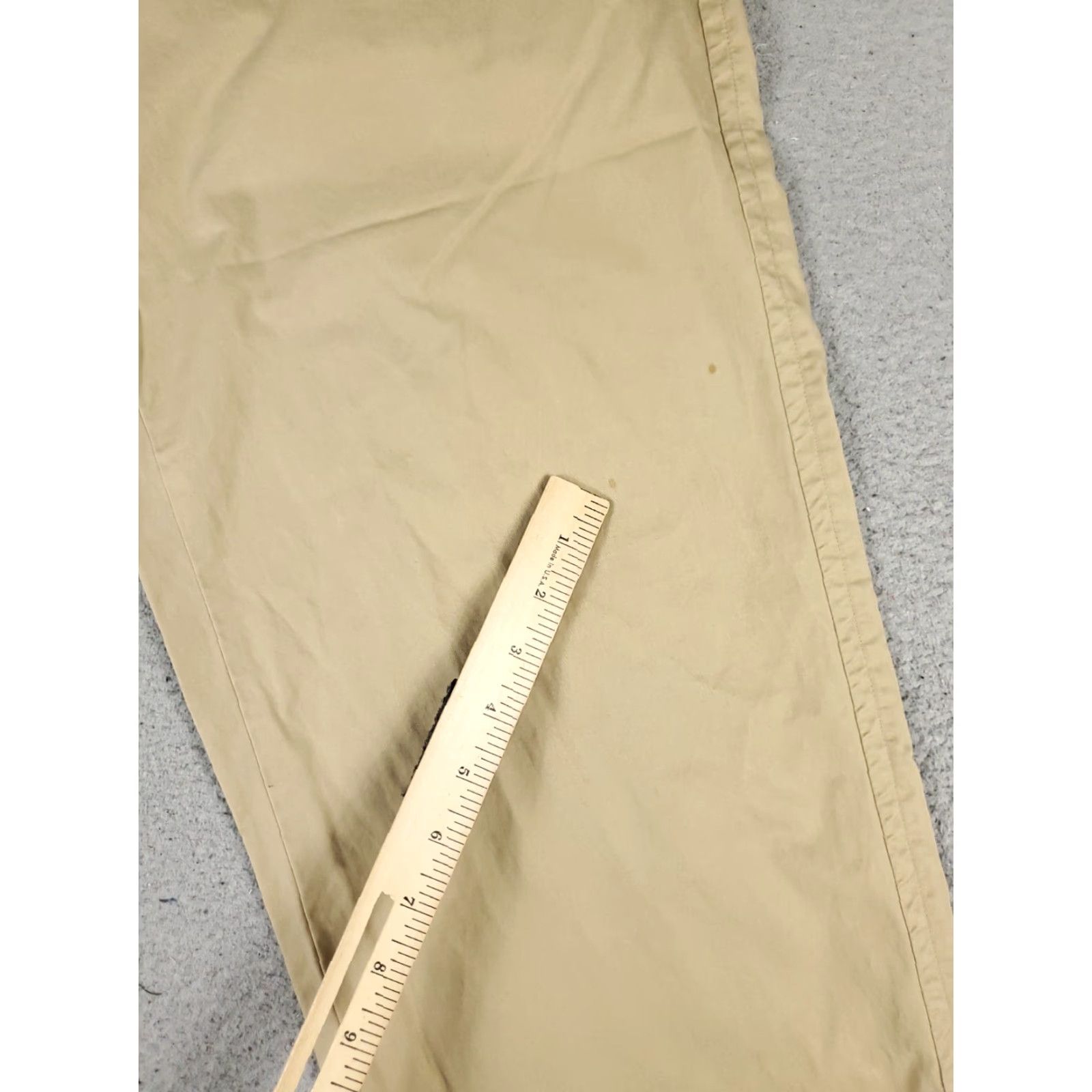 Nautica Nautica Chino Pants Mens Medium Beige Stretch Waist Comfort Trousers 30in Inseam Regular Fit Size US 31 - 6 Thumbnail