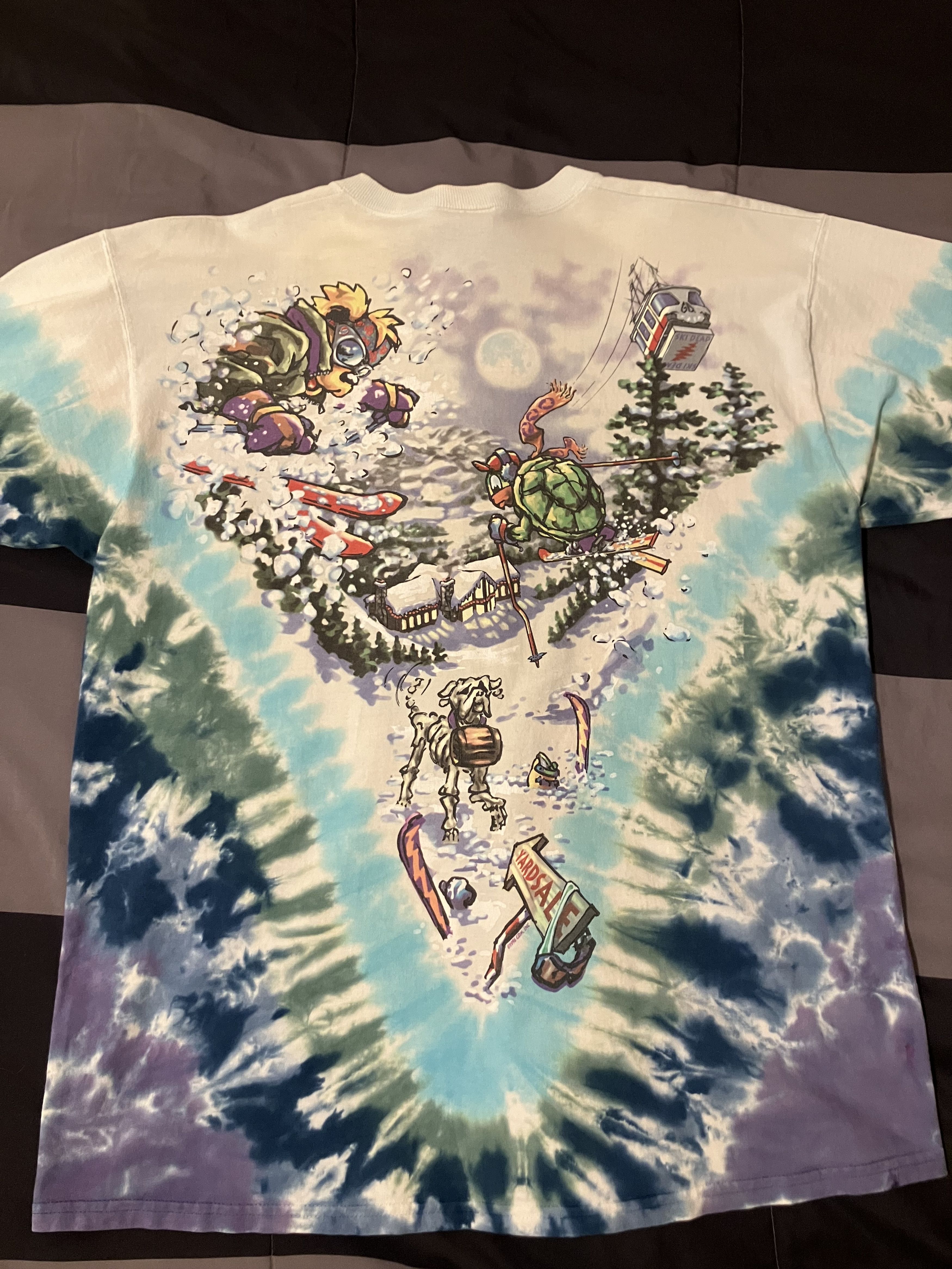 Grateful Dead Vintage Grateful Dead Ski Dead 1996 Liquid Blue Shirt Size US L / EU 52-54 / 3 - 9 Thumbnail
