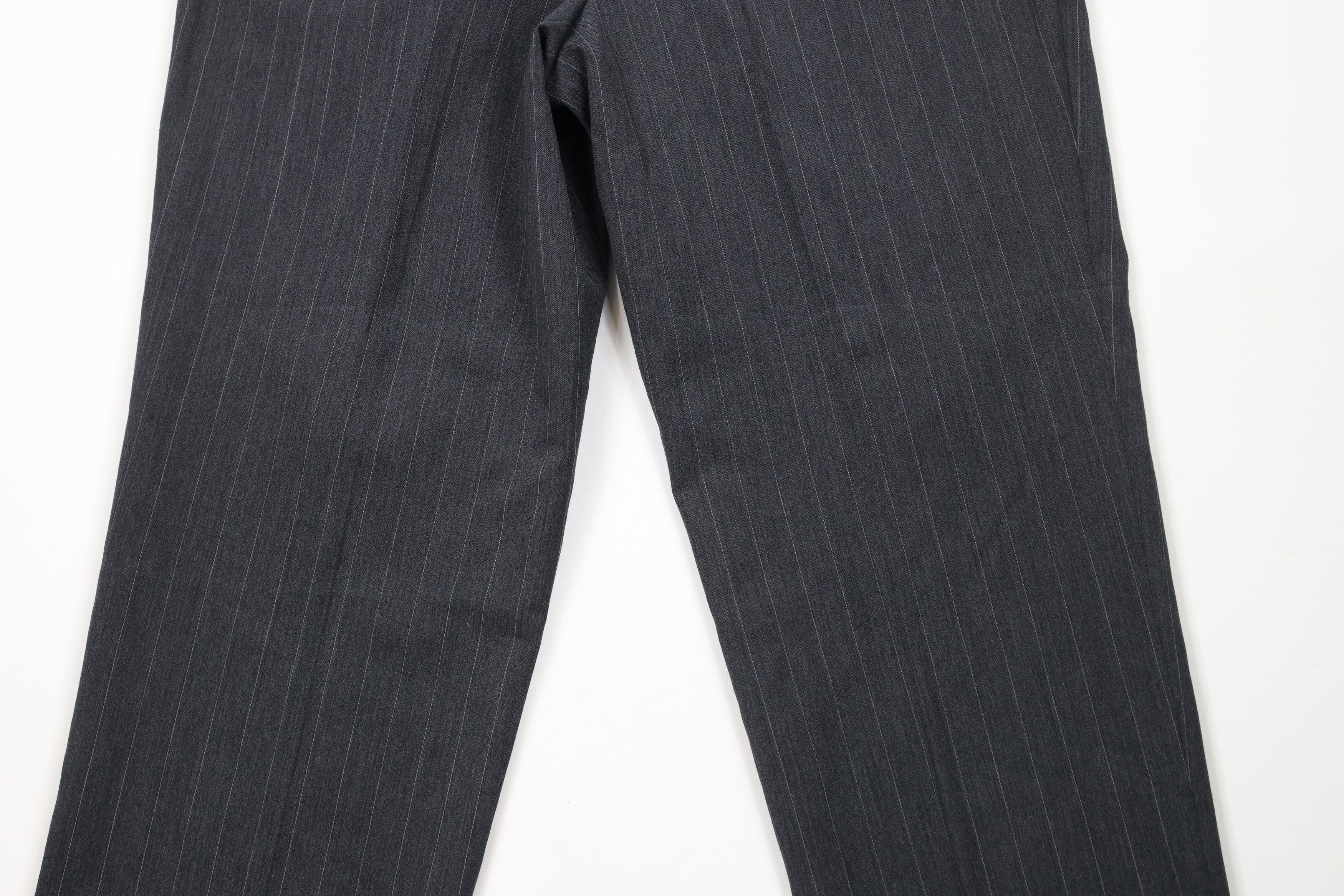 Vintage Vintage 90s Streetwear 2 Piece Striped Wool Suit Wedding Size 44R - 20 Thumbnail