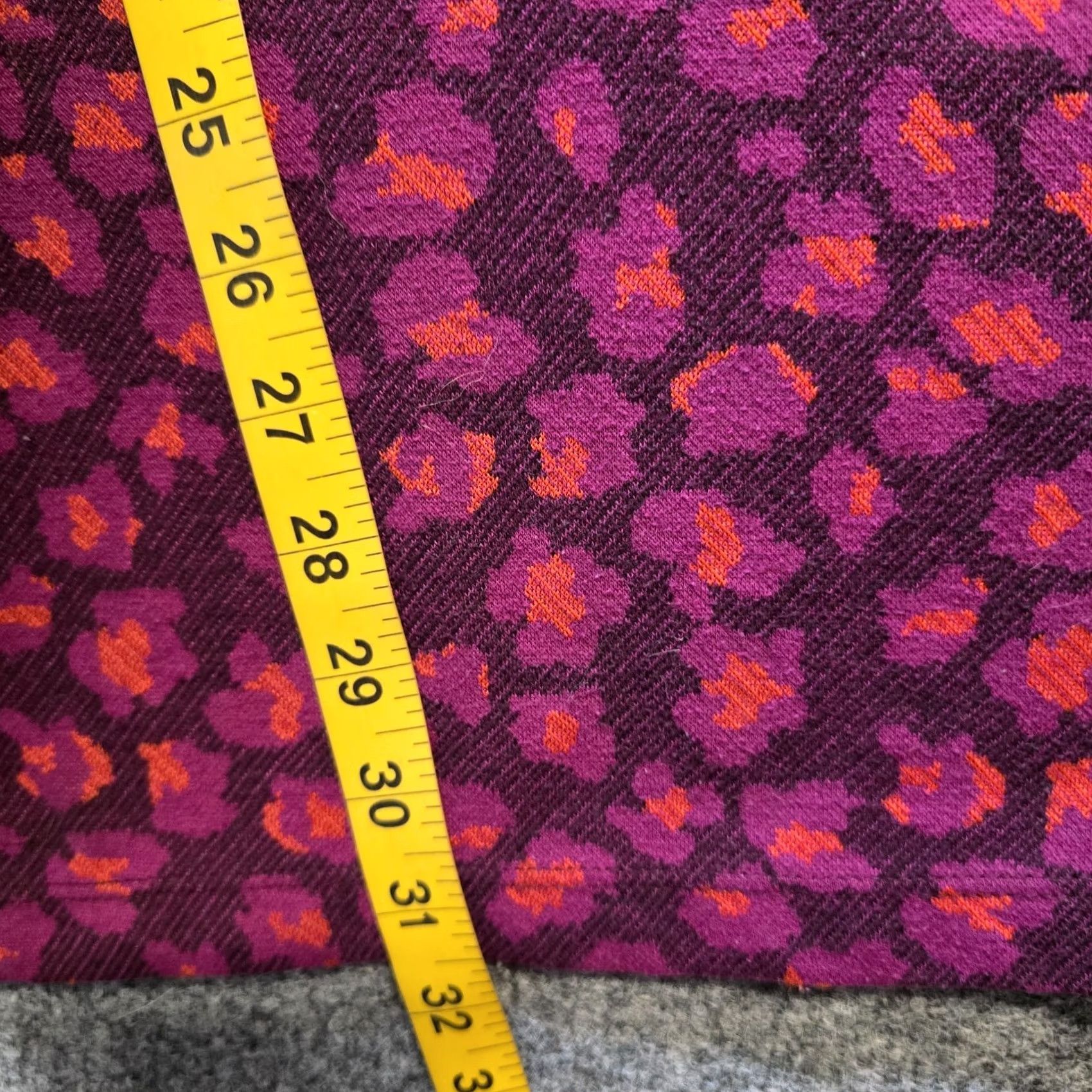 Anthropologie Anthropologie Pants Womens Large Pink Leopard Flare Pull On Hippie Casual Bohemian Stretch Knit Size 36" / US 14 / IT 50 - 7 Thumbnail