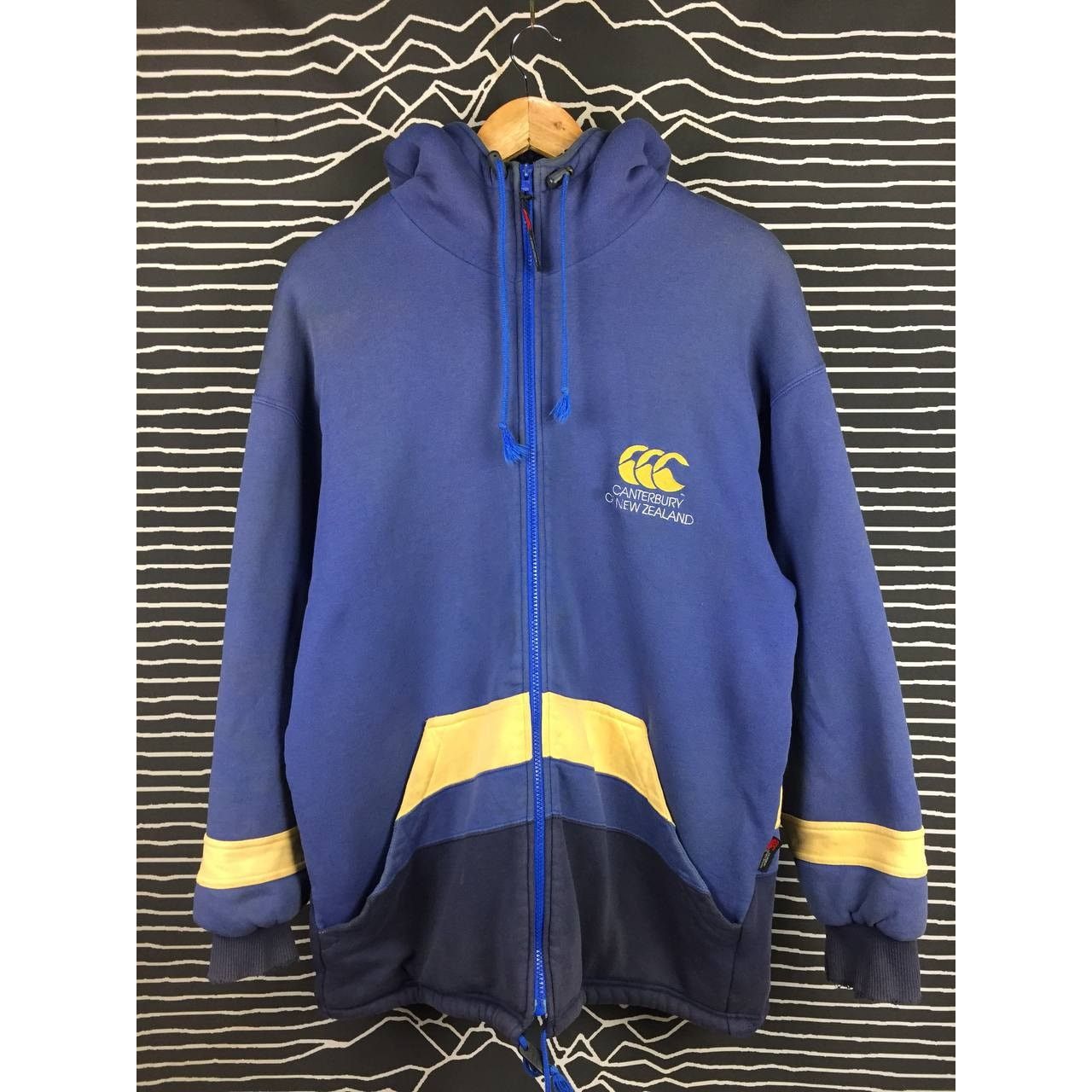 Canterbury of New Zealand × Vintage Vtg Canterbury of New Zealand Sherpa Lining Rugby Hoodie Size US L / EU 52-54 / 3 - 1 Thumbnail