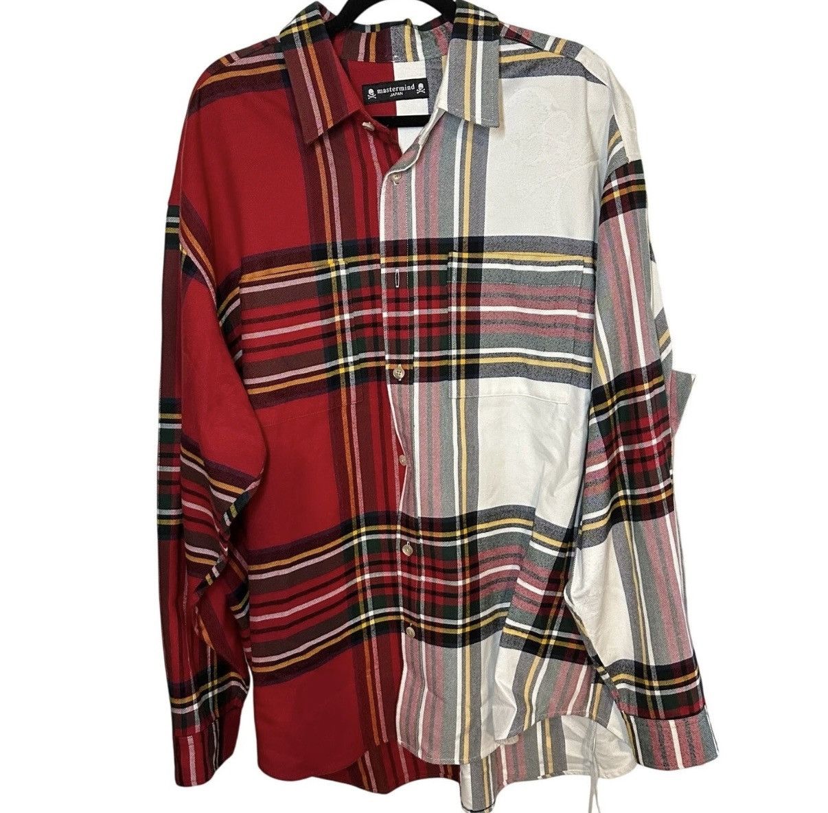 Mastermind Japan Mastermind Japan Men's Red Check Plaid Flannel Size US XL / EU 56 / 4 - 2 Thumbnail